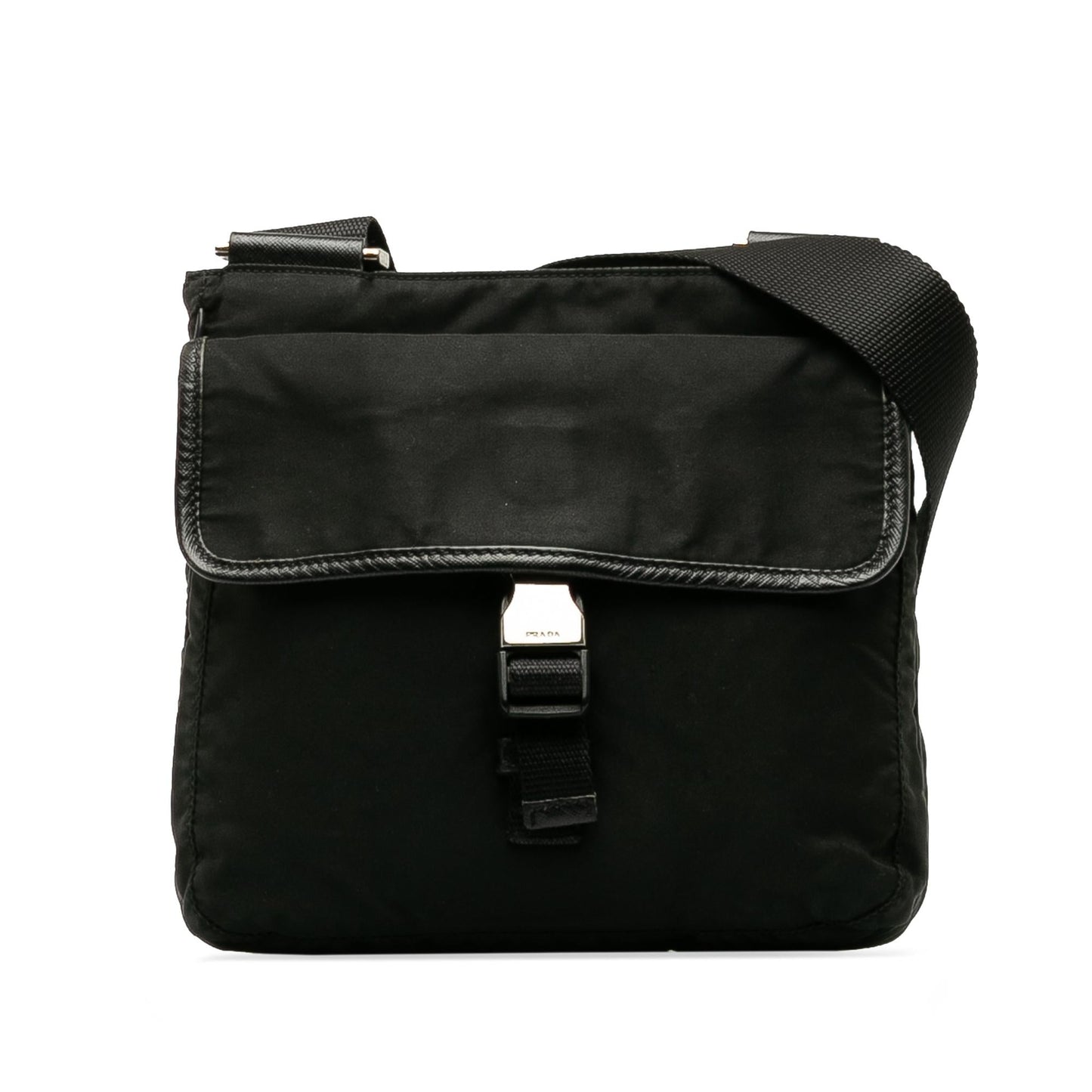 Prada Tessuto Buckle Messenger Bag Crossbody Bag Messenger Bag 1