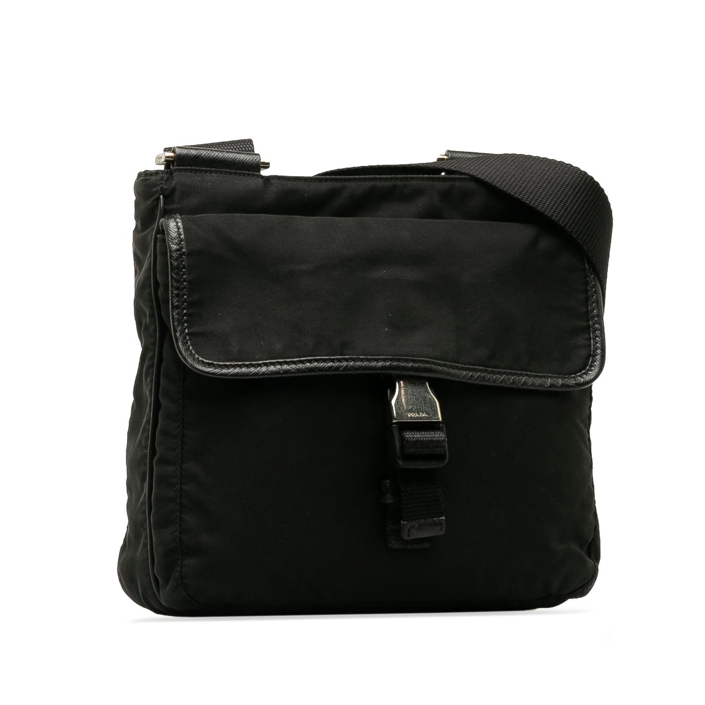 Prada Tessuto Buckle Messenger Bag Crossbody Bag Messenger Bag 1