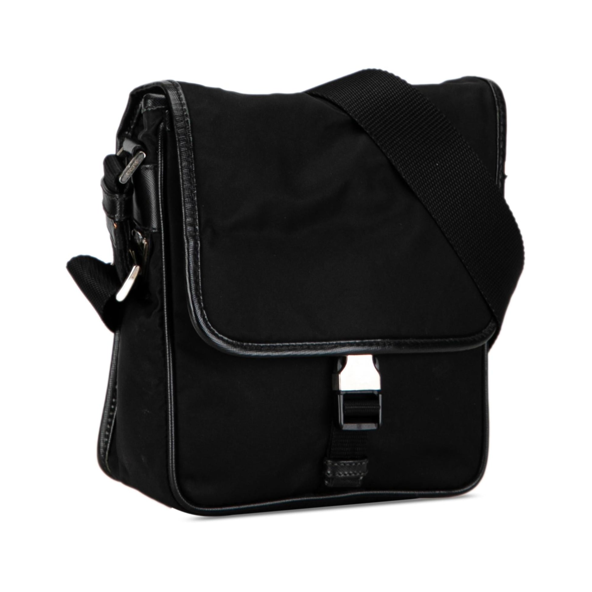 Prada Tessuto Buckle Messenger Bag Crossbody Bag Messenger Bag 4