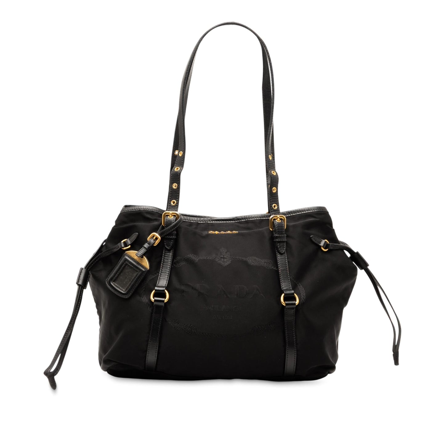 Prada Tessuto Canapa Tote Logo Tote Bag Logo Tote 1
