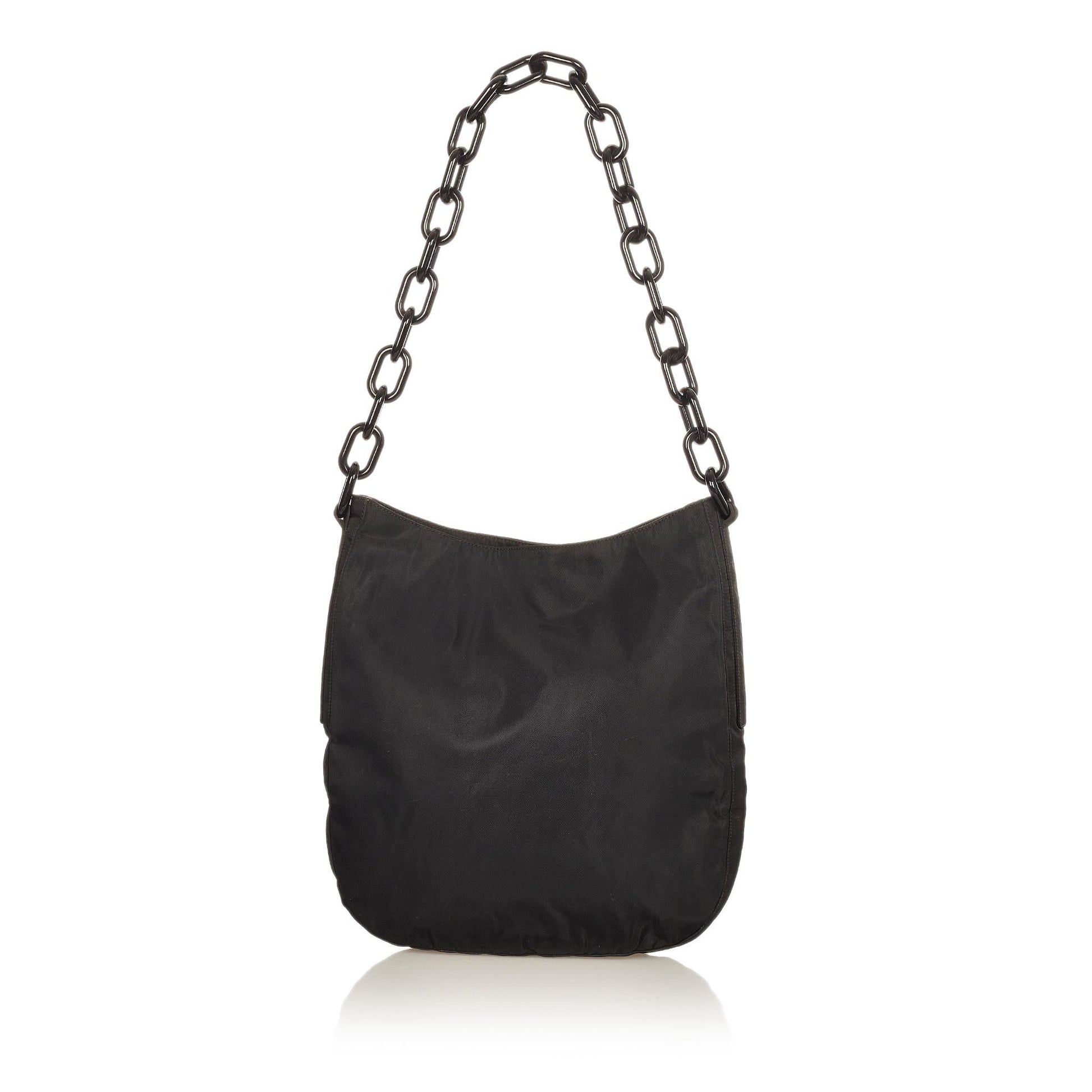 Prada Tessuto Shoulder Bag Shg Chain