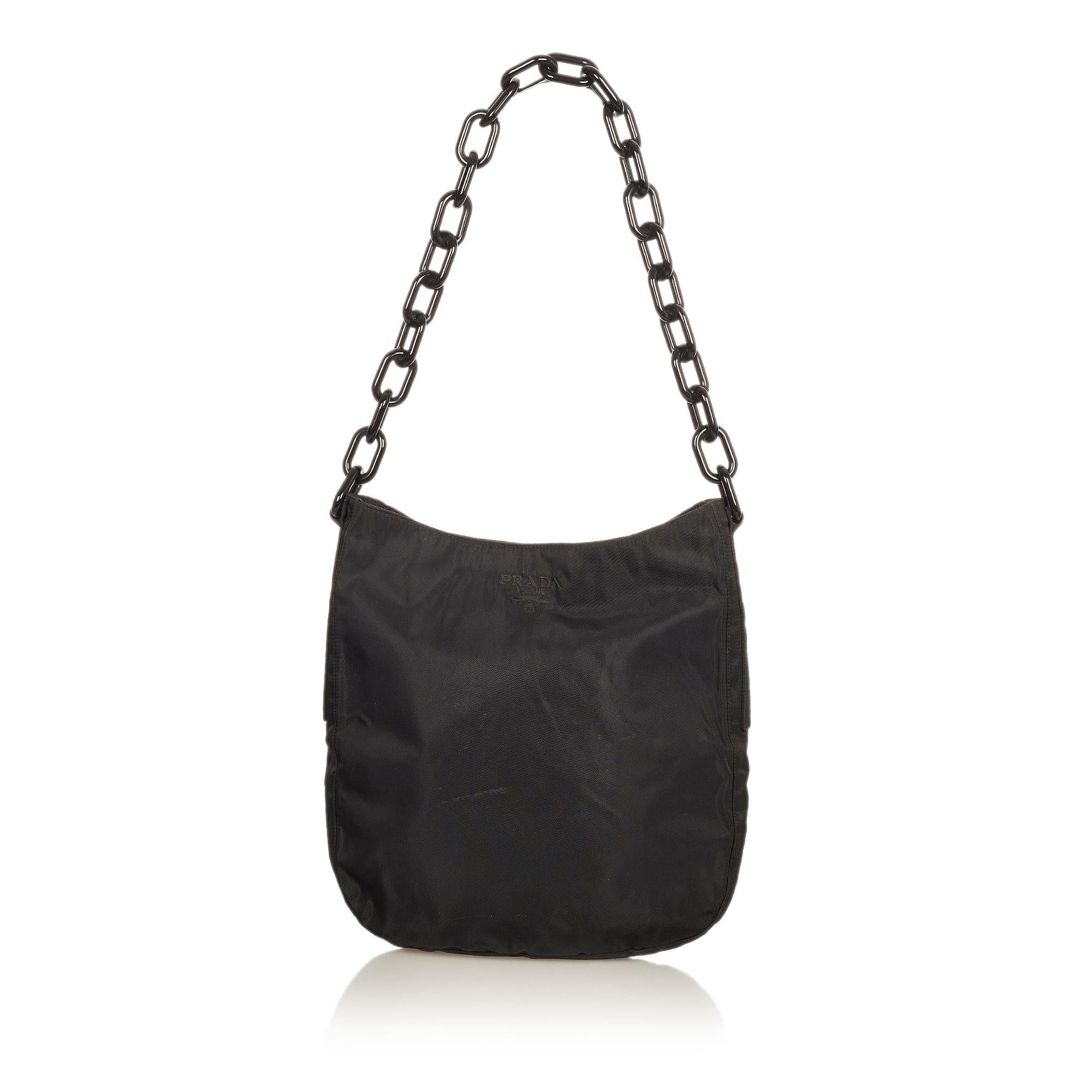 Prada Tessuto Shoulder Bag Shg Chain