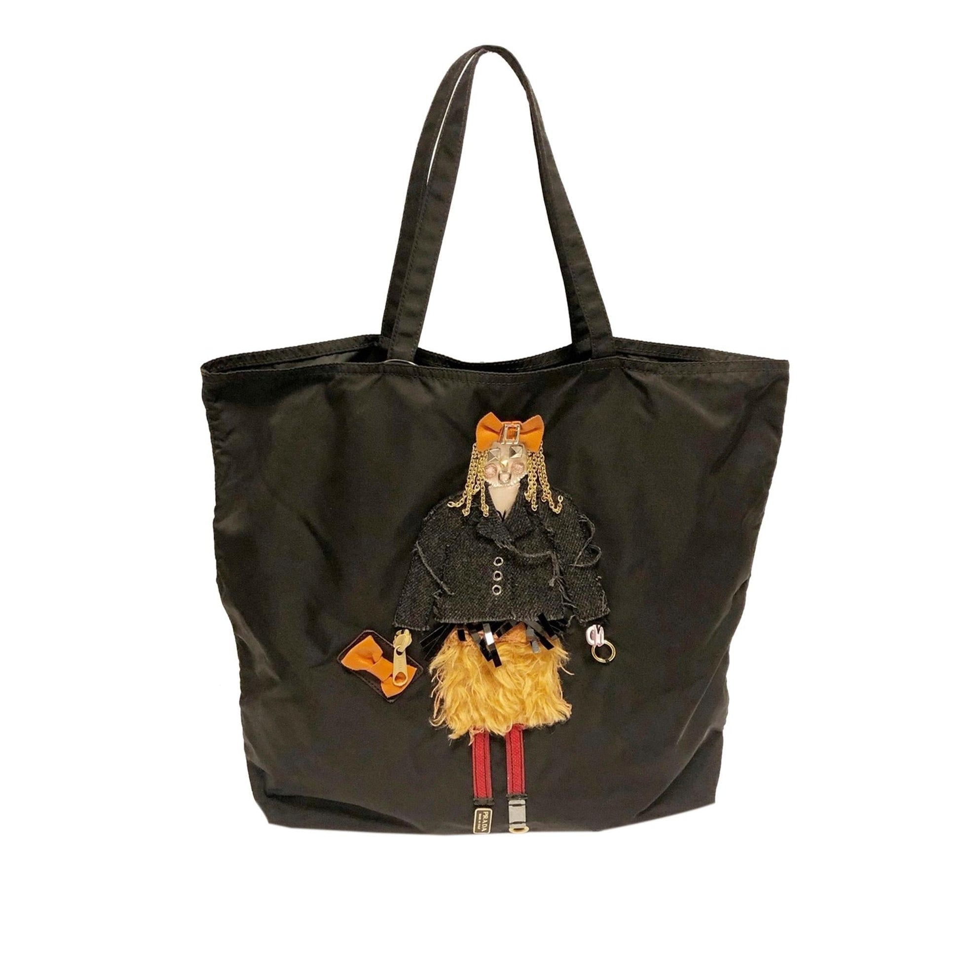 Prada Tessuto Cloth Tote Bag Shg