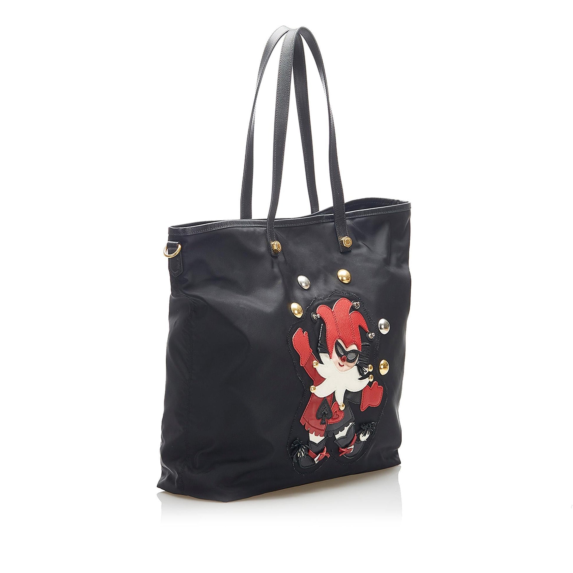 Prada Tessuto Clown Tote Bag Shg