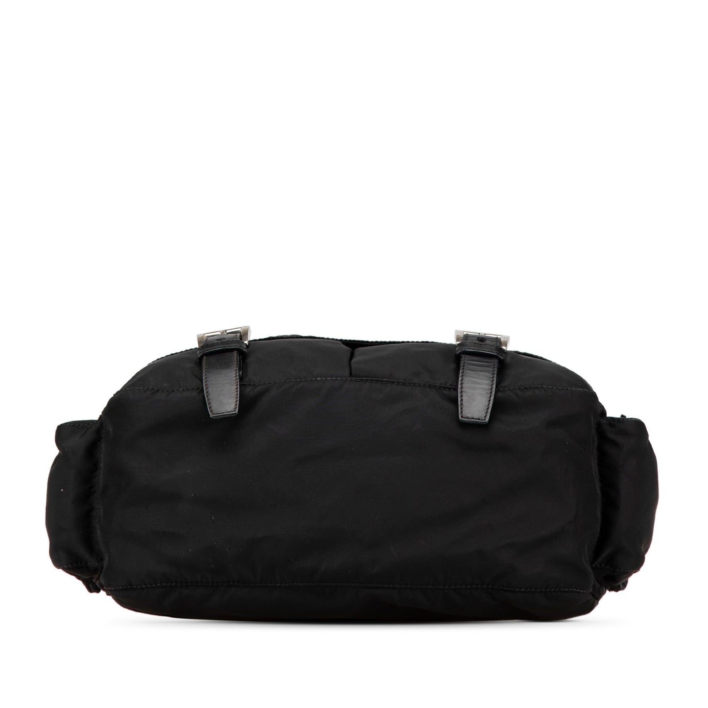 Prada Tessuto Double Buckle Messenger Bag Crossbody Bag