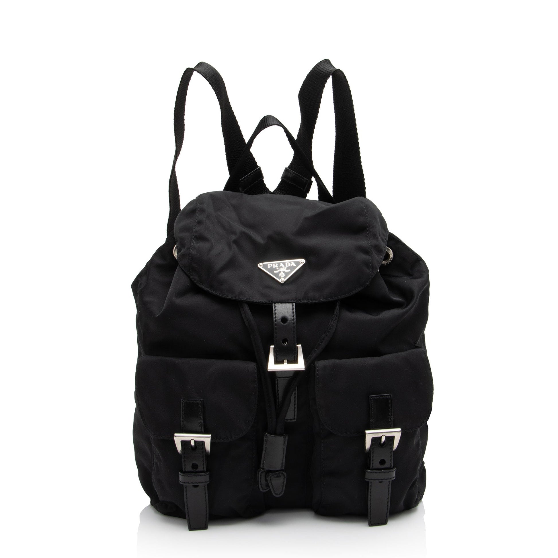 Prada Tessuto Double Pocket Backpack Shf Wnk9Mi Small Shoulder Bag
