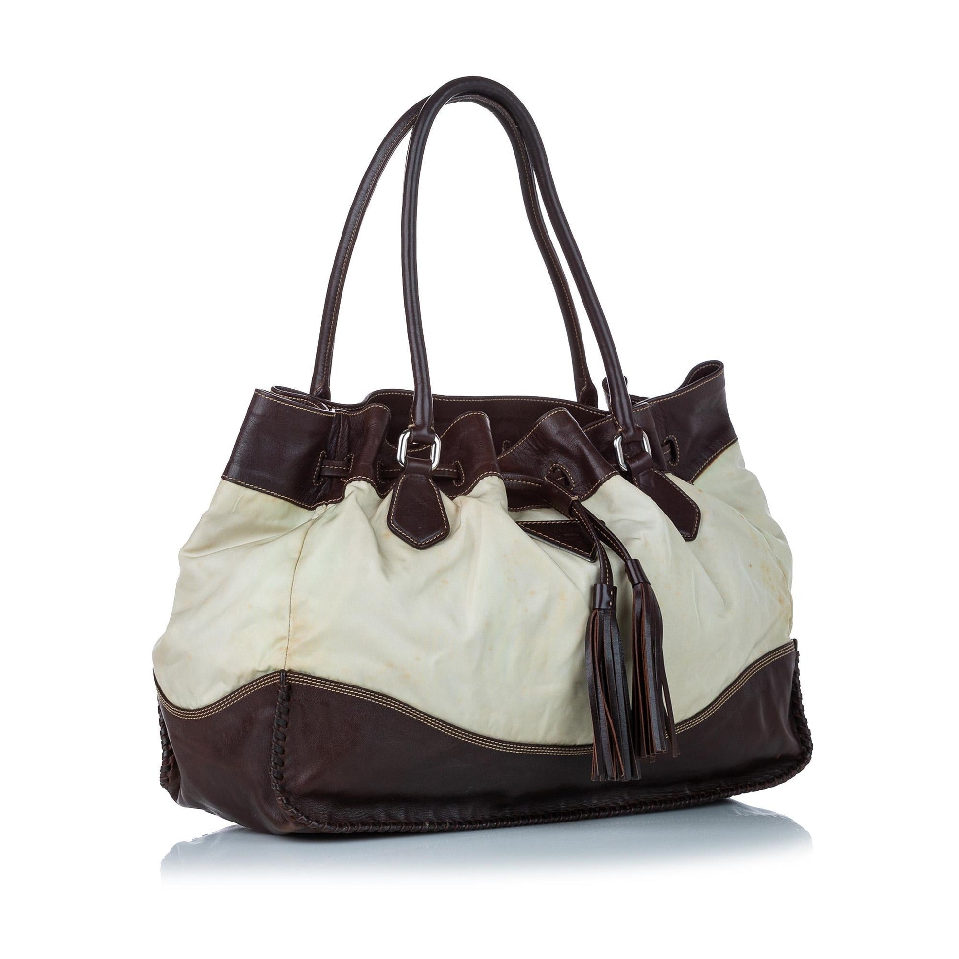 Prada Tessuto Drawstring Tote Bag Shg Shoulder Bag