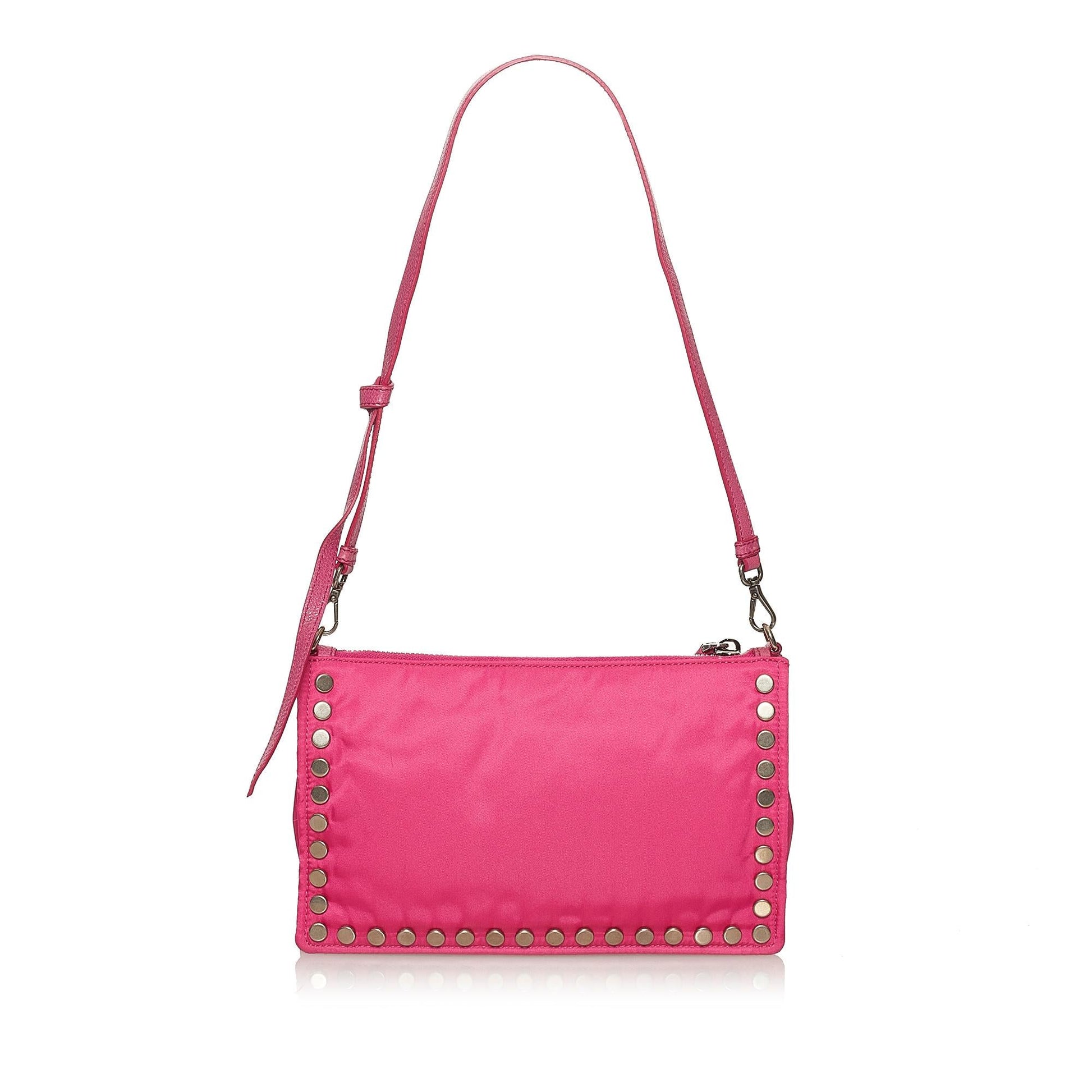 Prada Tessuto Etiquette Shoulder Bag Shg