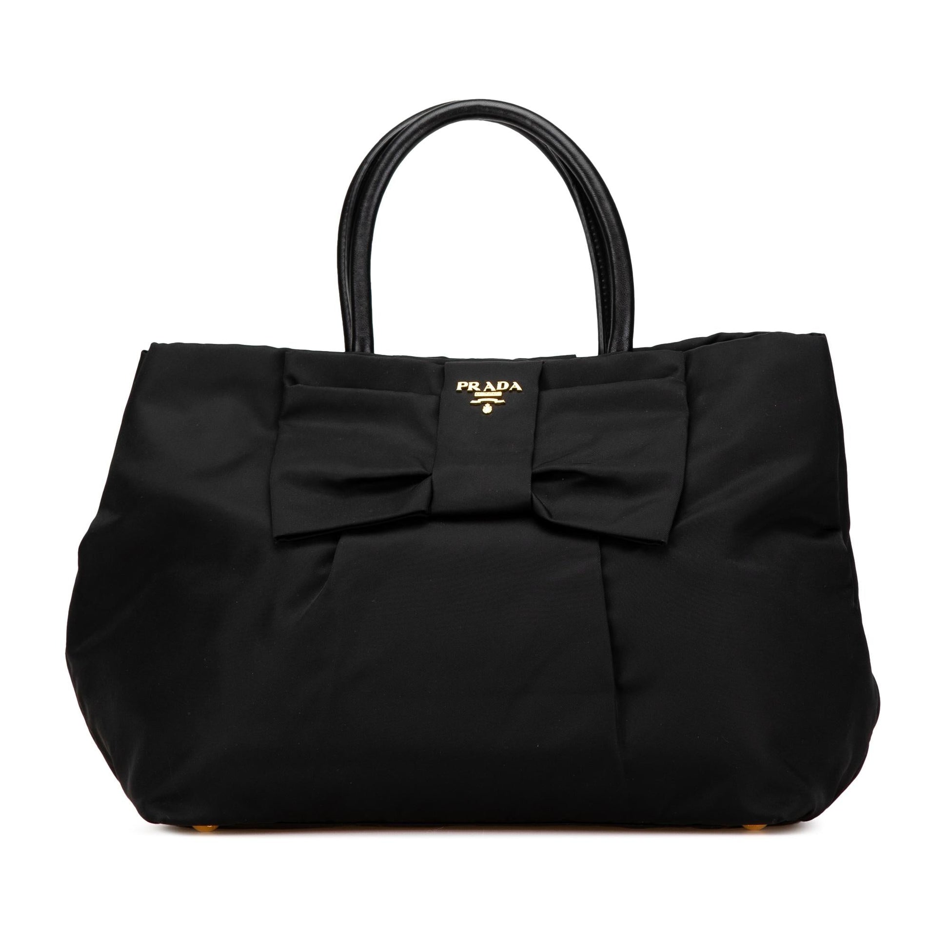 Prada Tessuto Fiocco Bow Tote Tote Bag