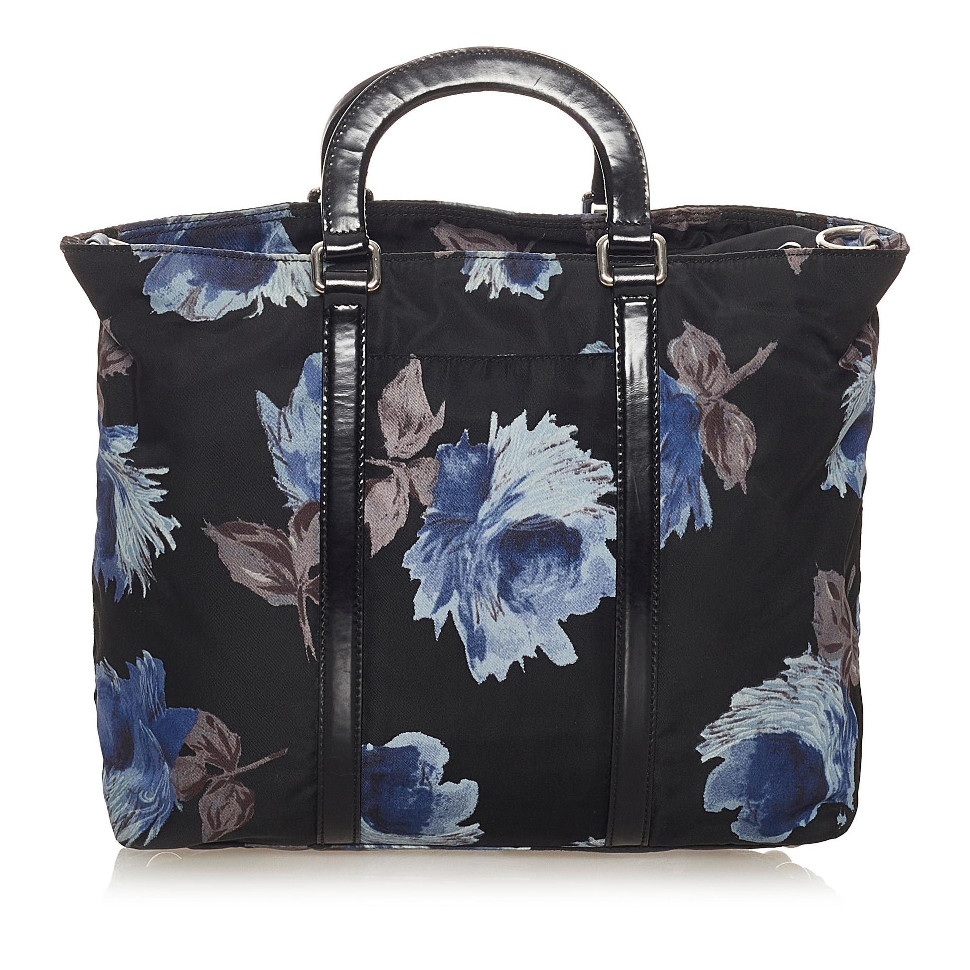 Prada Tessuto Floral Satchel Shg Satchel Bag