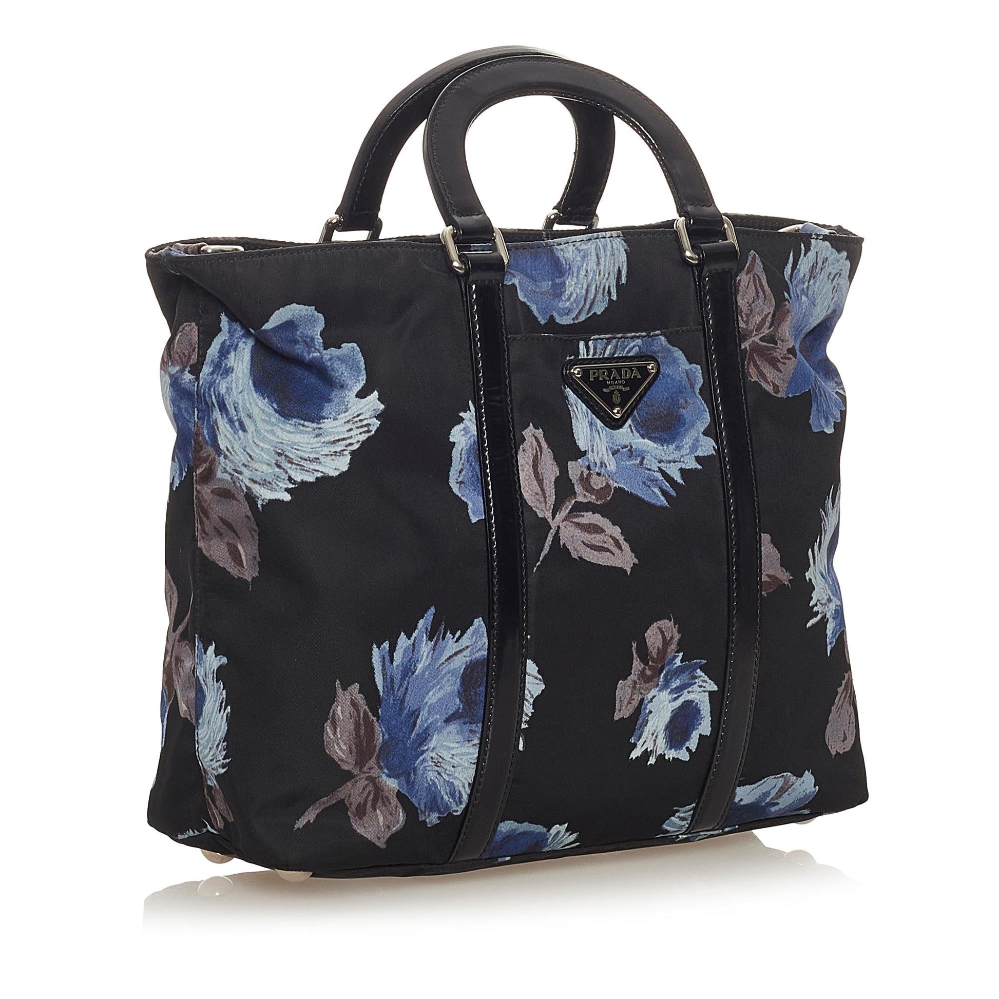 Prada Tessuto Floral Satchel Shg Satchel Bag