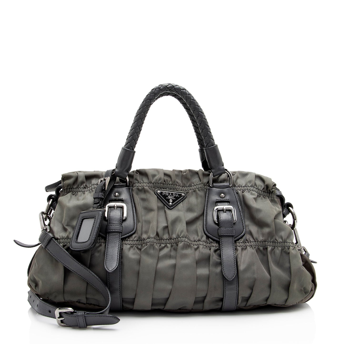 Prada Tessuto Gaufre Braided Handle Satchel Shf 2Sh8Vf Satchel Bag