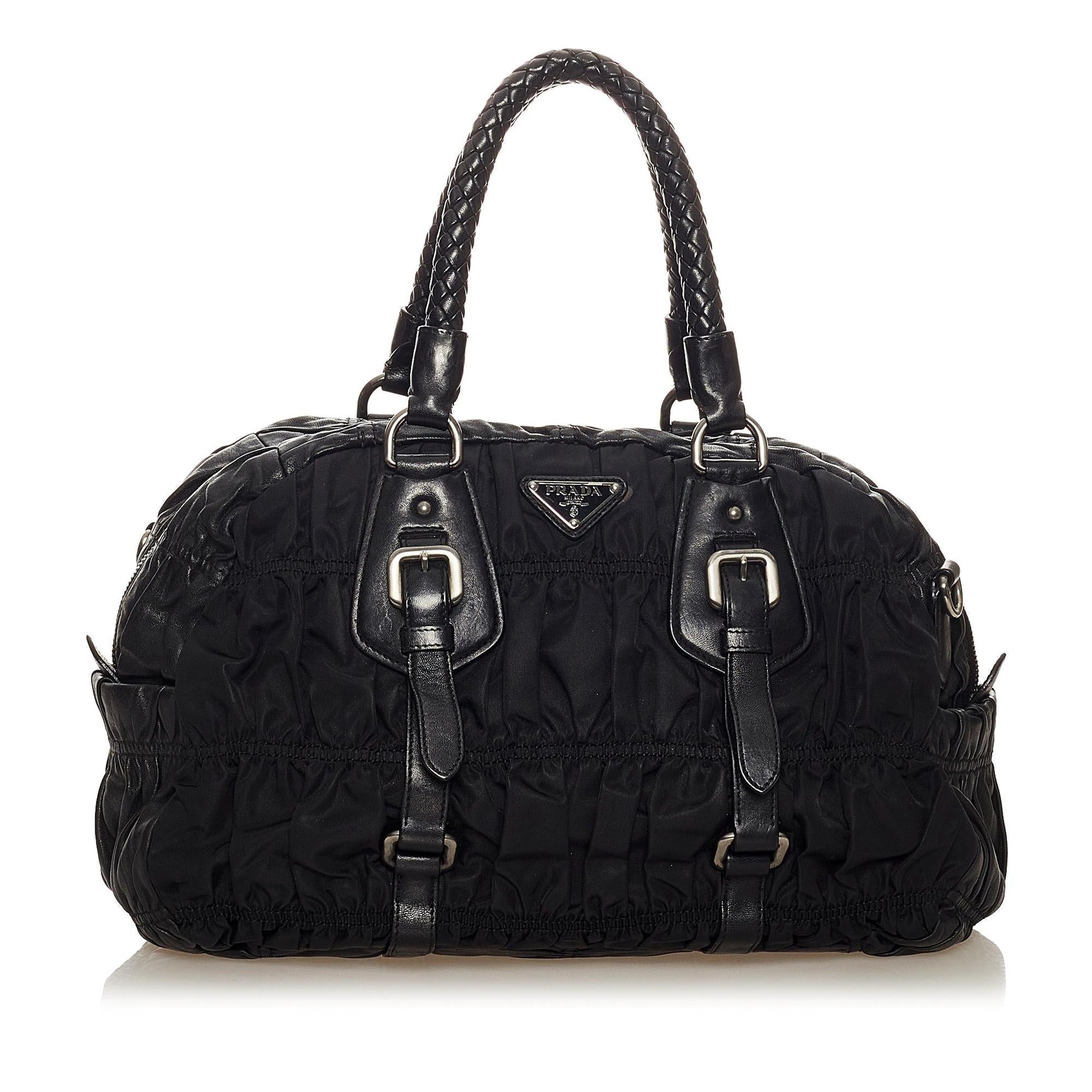 Prada Tessuto Gaufre Satchel Shg Satchel Bag Satchel Shg 27159