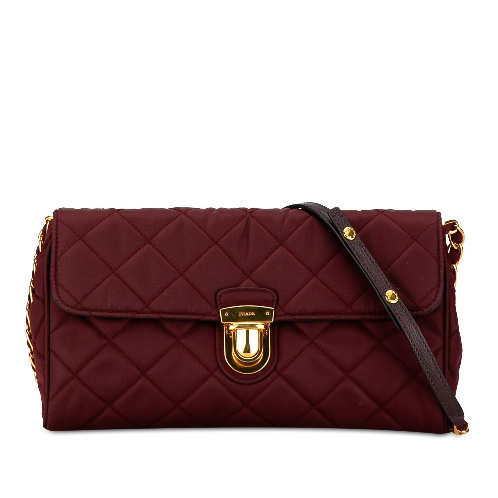 Prada Tessuto Impuntu Crossbody Shg Elbkrq Crossbody Bag