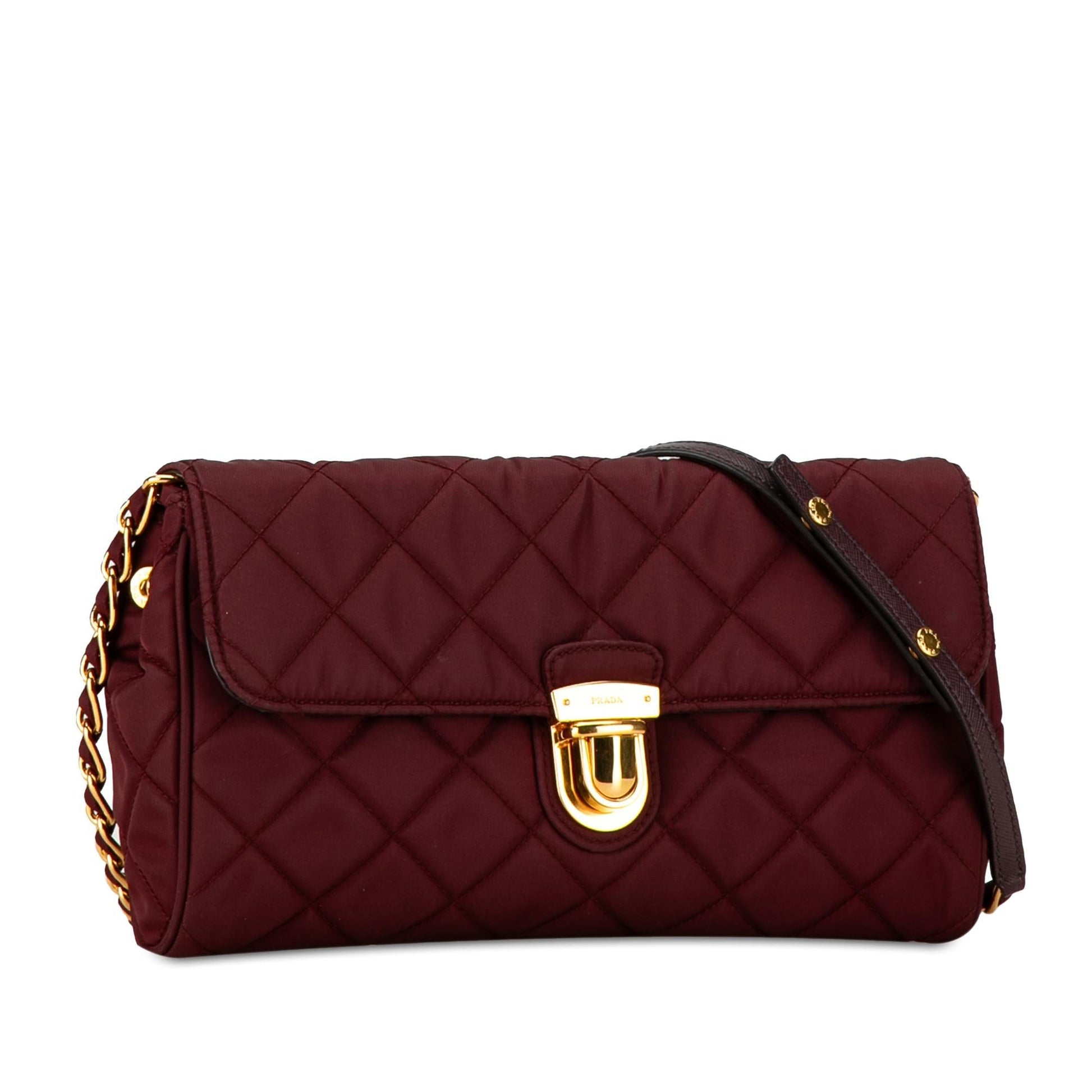 Prada Tessuto Impuntu Crossbody Shg Elbkrq Crossbody Bag