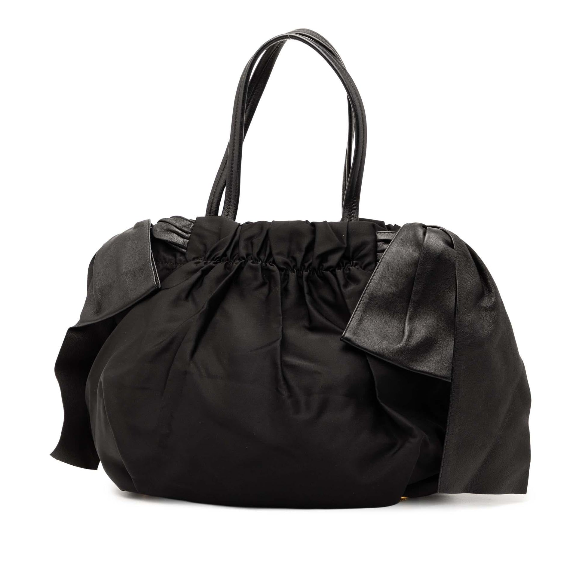 Prada Tessuto Bow Satchel Logo Satchel Bag Bow Satchel 1
