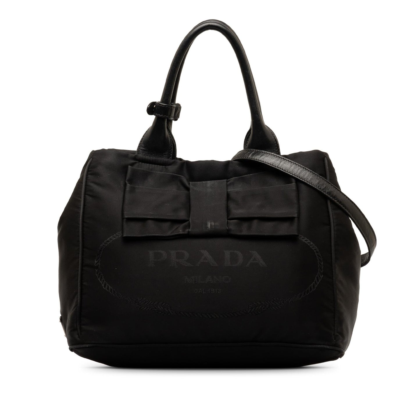 Prada Tessuto Fiocco Bow Satchel Shg Vf3Tq6 Logo Satchel Bag
