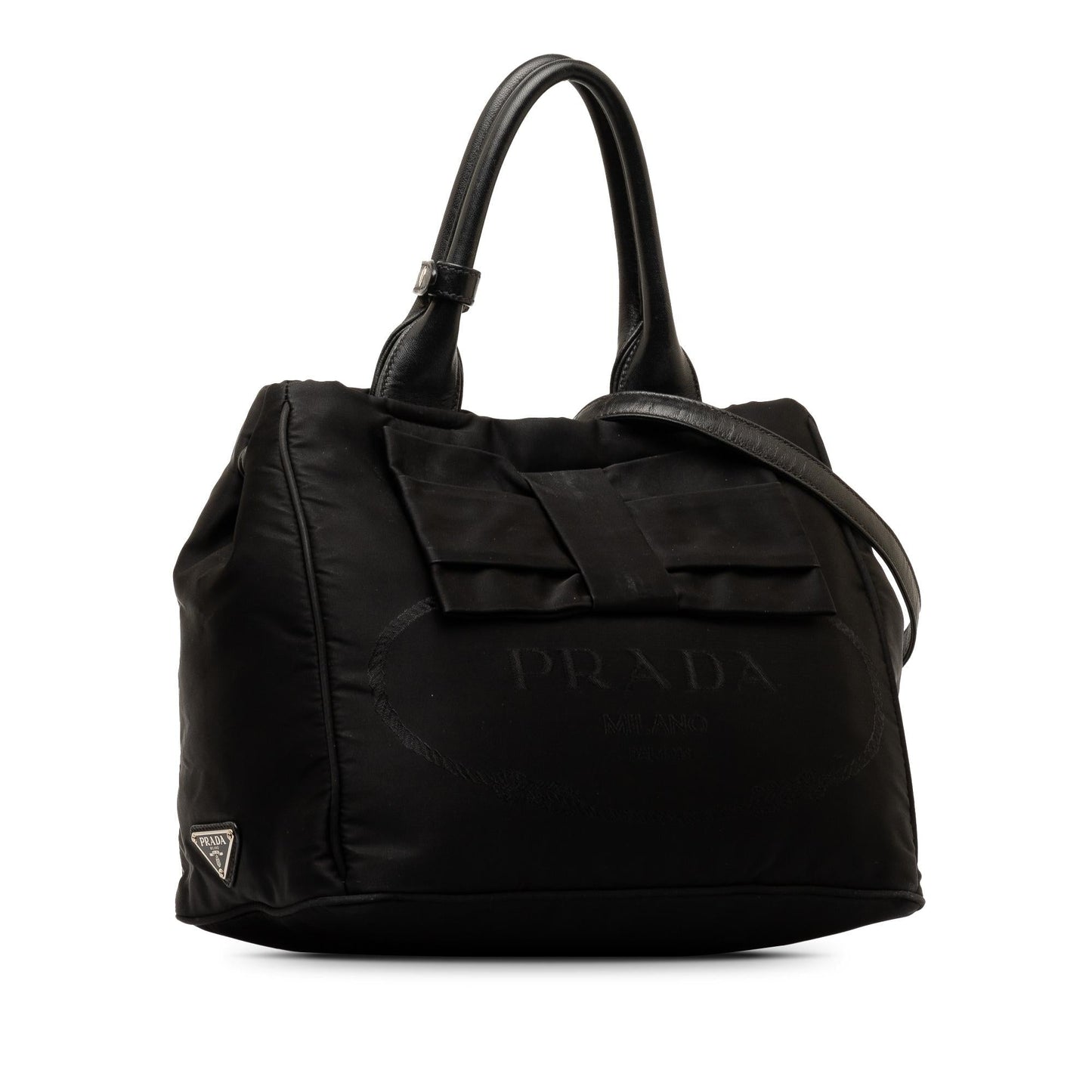 Prada Tessuto Fiocco Bow Satchel Shg Vf3Tq6 Logo Satchel Bag