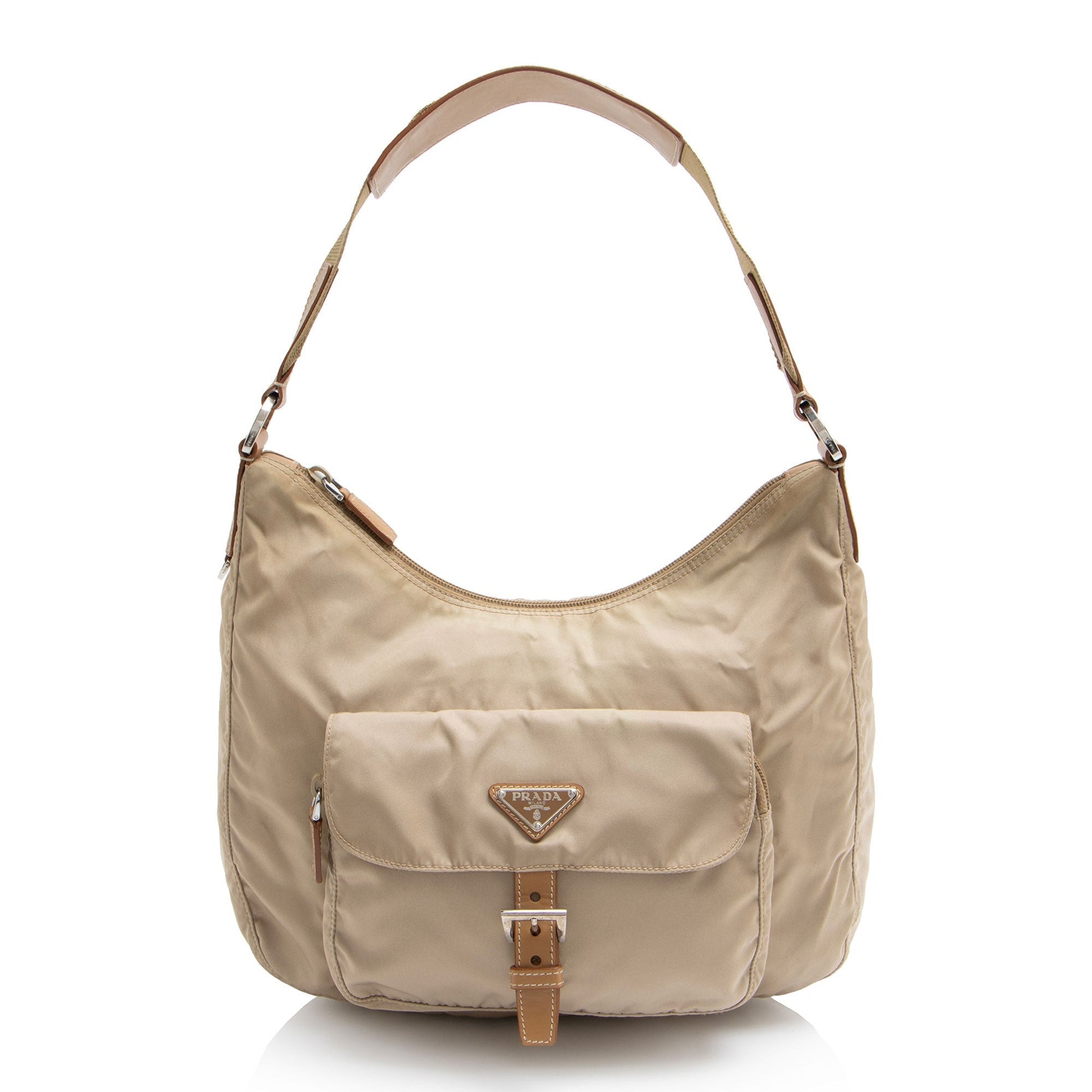 Prada Tessuto Pocket Hobo Shoulder Bag