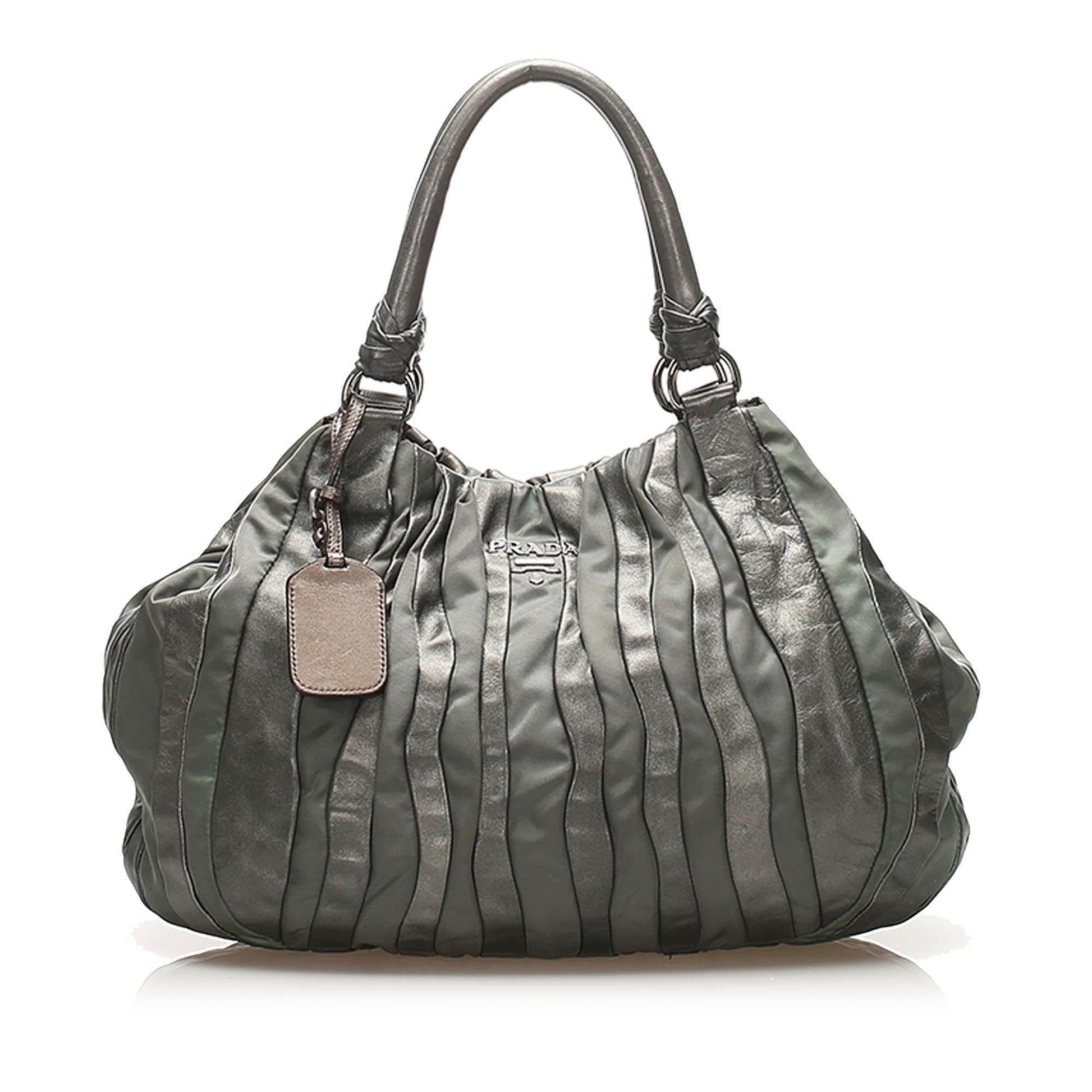 Prada Tessuto Nappa Waves Tote Bag