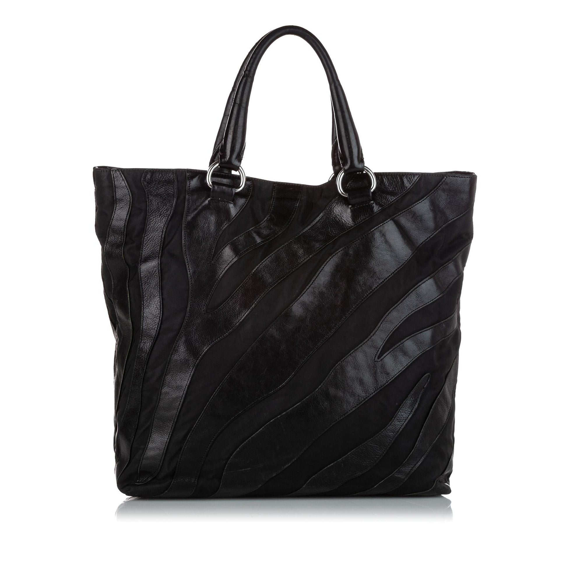 Prada Tessuto Nappa Waves Tote Bag Shg