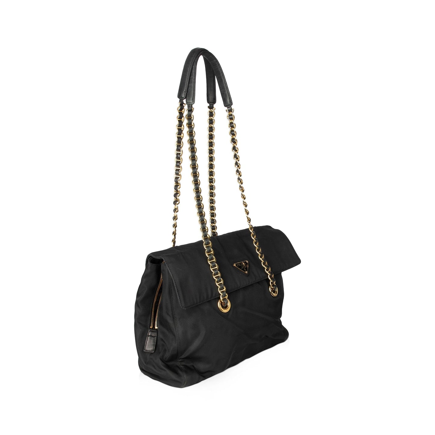 Prada Tessuto Shoulder Bag Nylon Flap