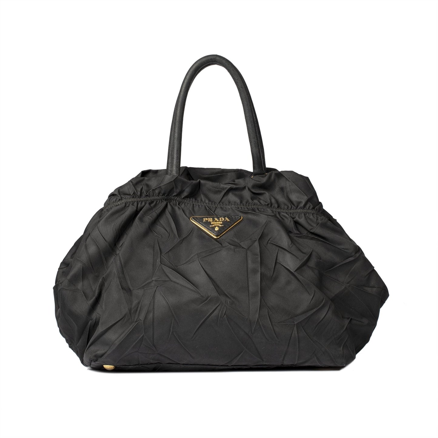 Prada Tessuto Tassel Handbag Nylon Travel Bag