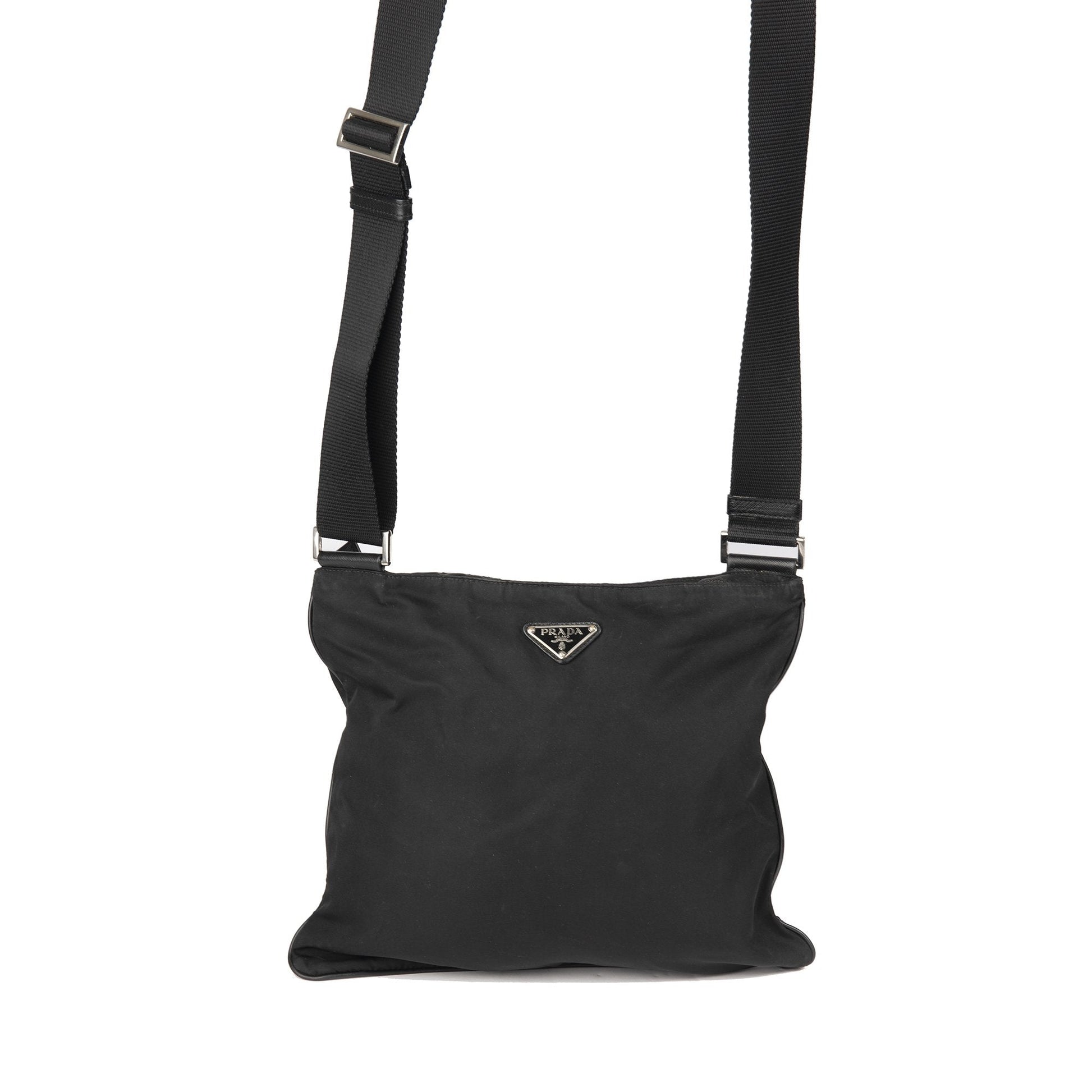 Prada Tessuto Vela Messenger Bag Nylon Travel Bag