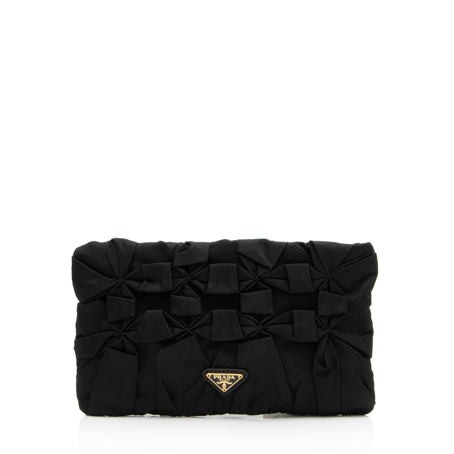 Prada Tessuto Origami Diamond Pleated Clutch Clutch Bag