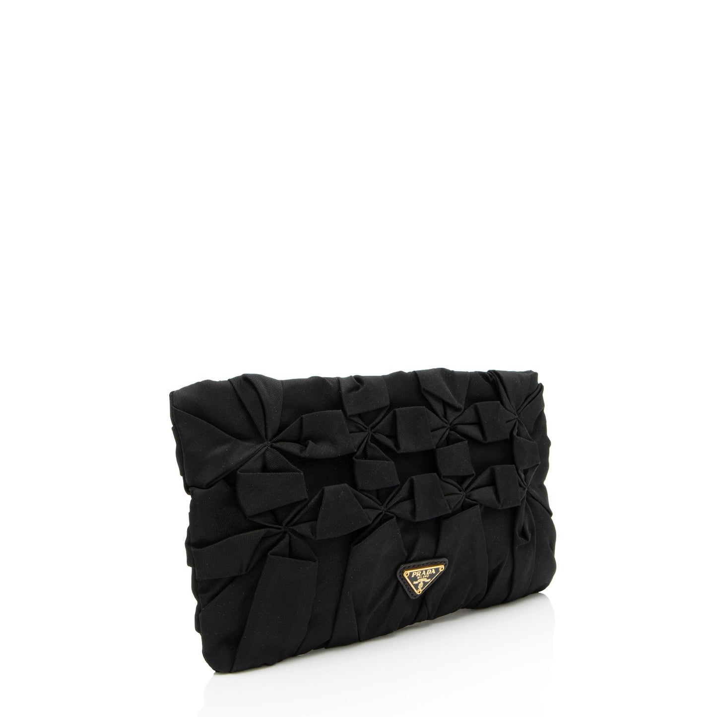 Prada Tessuto Origami Diamond Pleated Clutch Clutch Bag