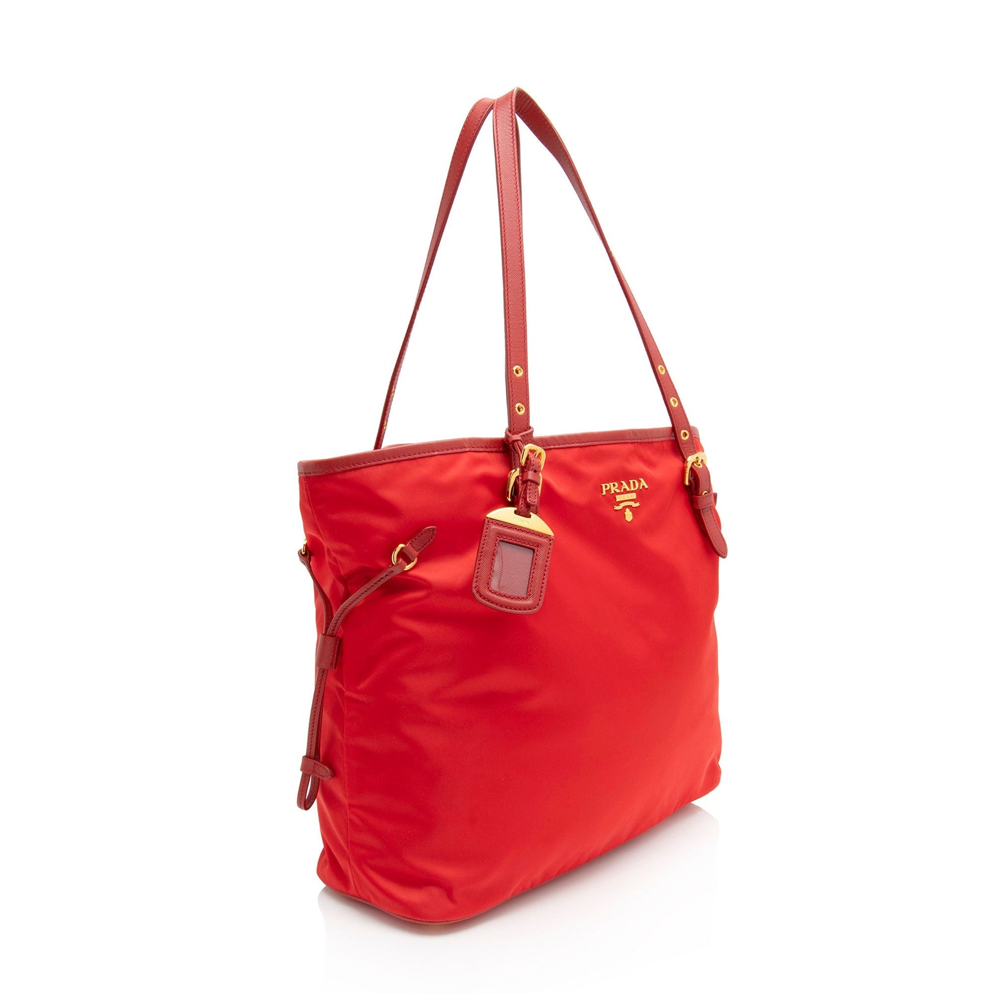 Prada Tessuto Drawstring Tote Shf Qg4M7P Saffiano Tote Bag