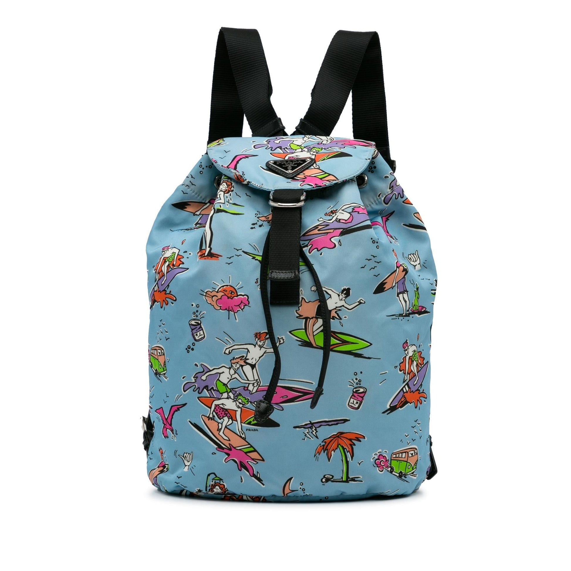 Prada Tessuto Stampato Drawstring Backpack Shg 3Tik86