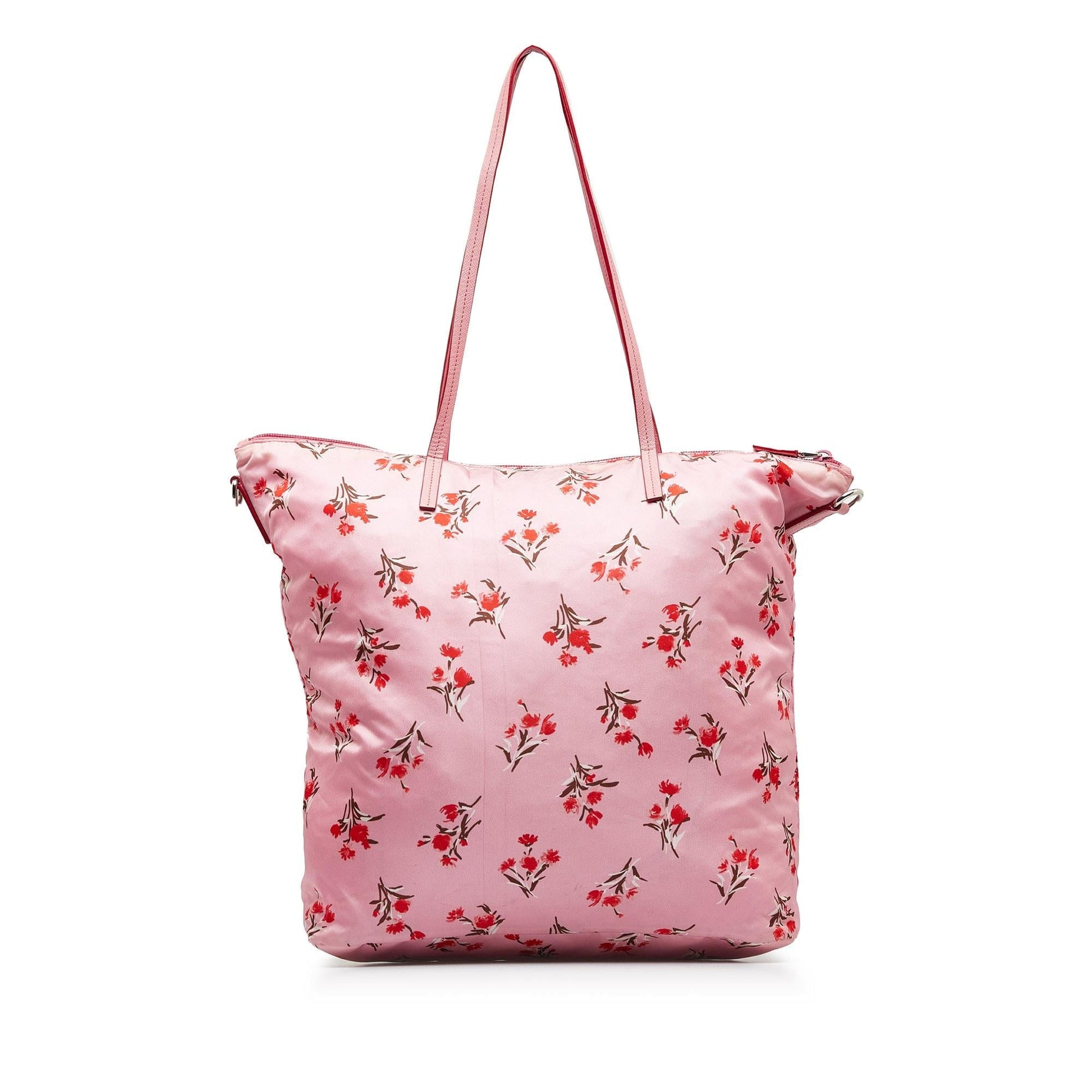 Prada Tessuto Stampato Floral Tote Bag Shg Uzoenp