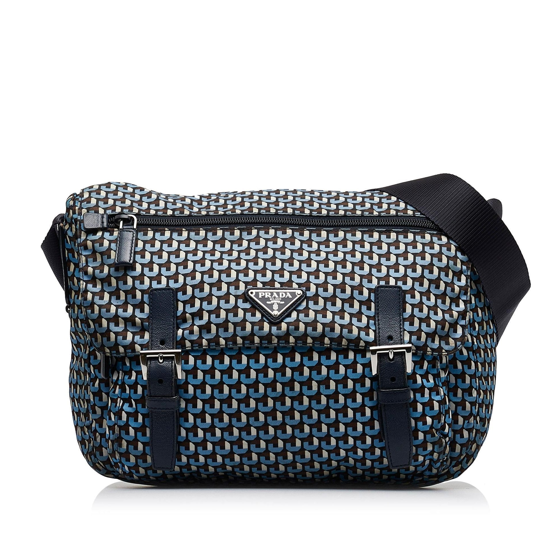 Prada Tessuto Stampato Messenger Bag Shg Xuhggw Crossbody Bag
