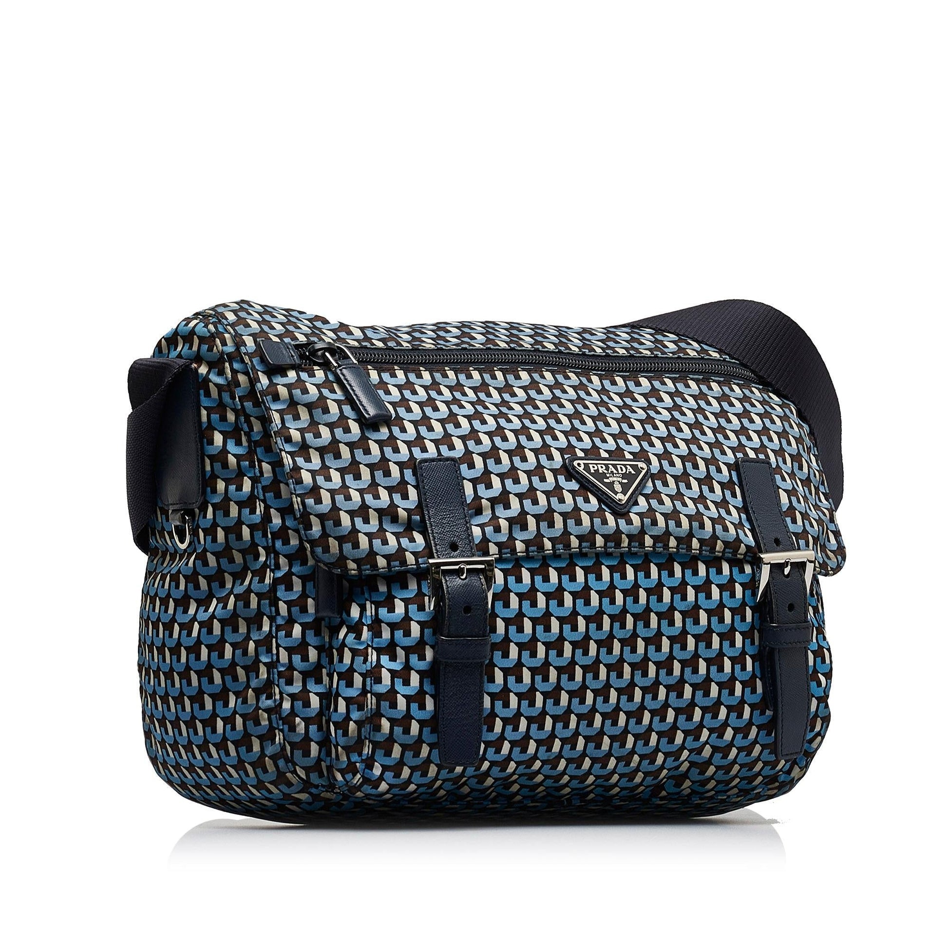 Prada Tessuto Stampato Messenger Bag Shg Xuhggw Crossbody Bag