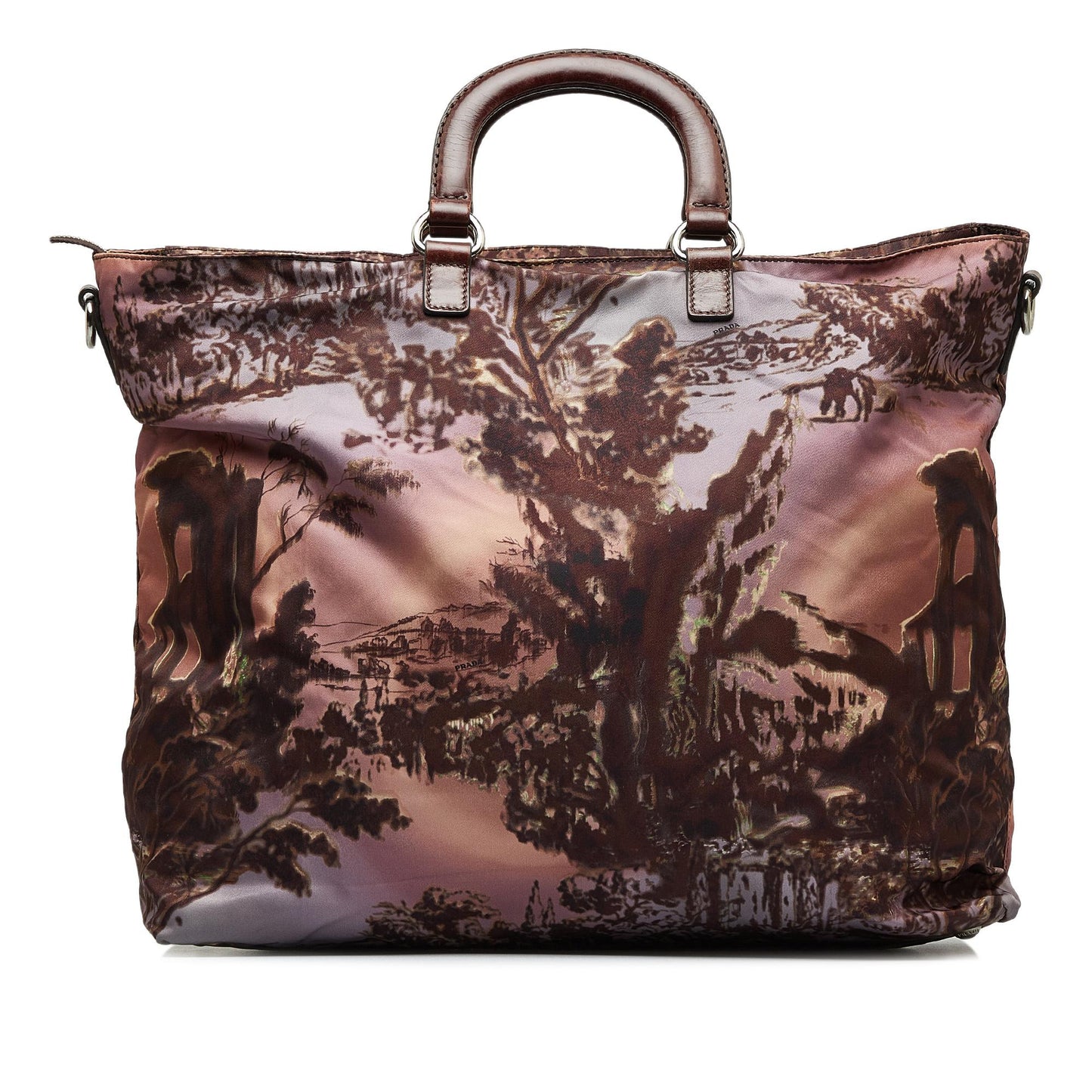 Prada Tessuto Stampato Satchel Satchel Bag