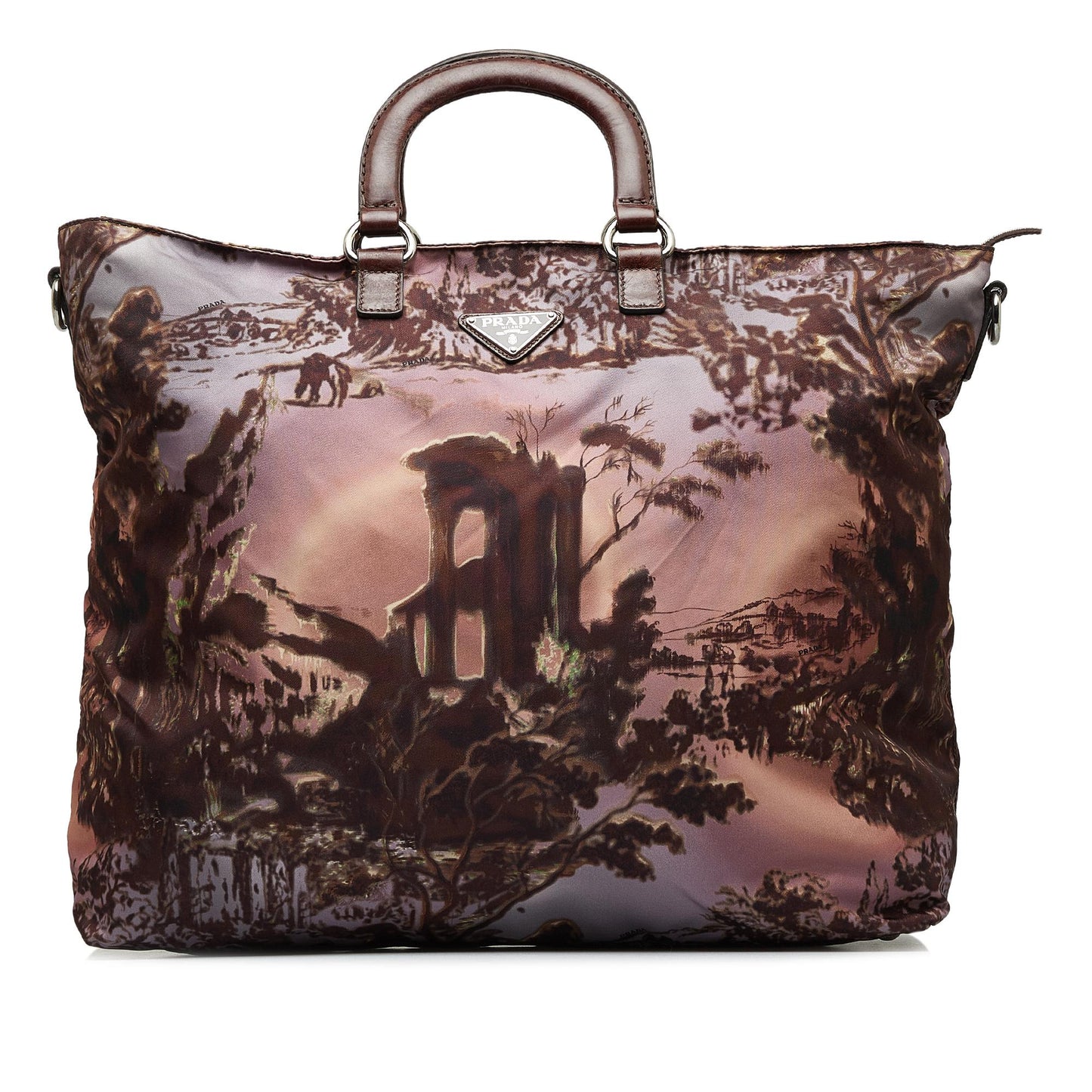 Prada Tessuto Stampato Satchel Satchel Bag