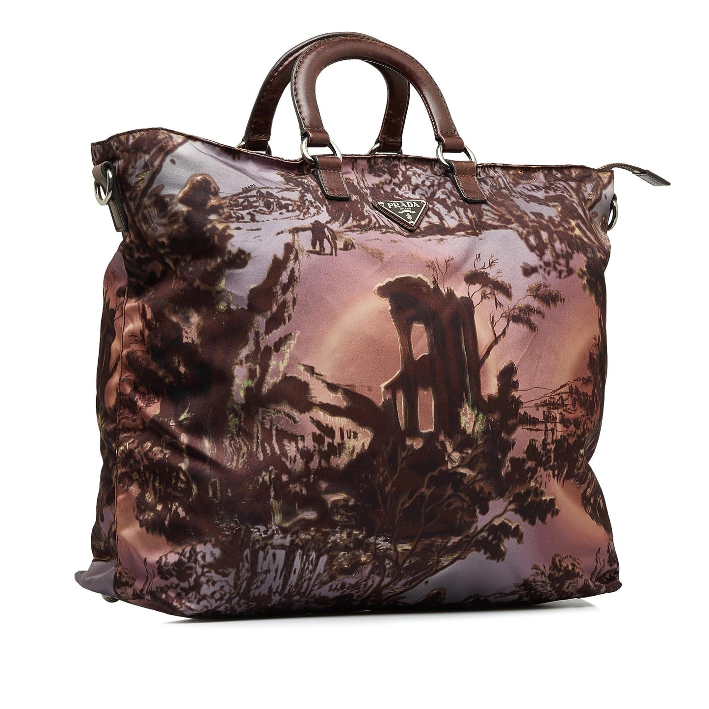 Prada Tessuto Stampato Satchel Satchel Bag