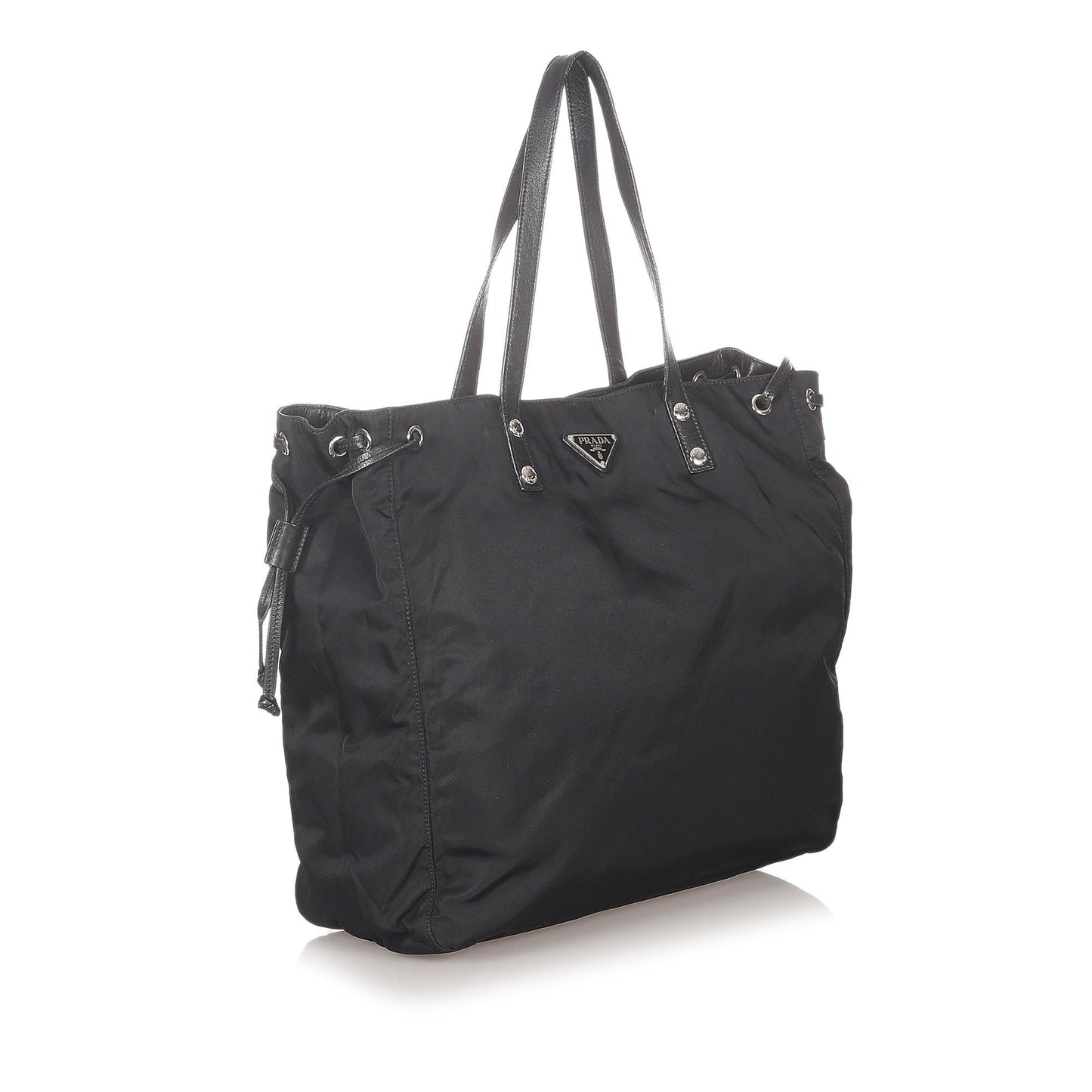 Prada Tessuto Tote Bag Shg Looping Authentic 156009