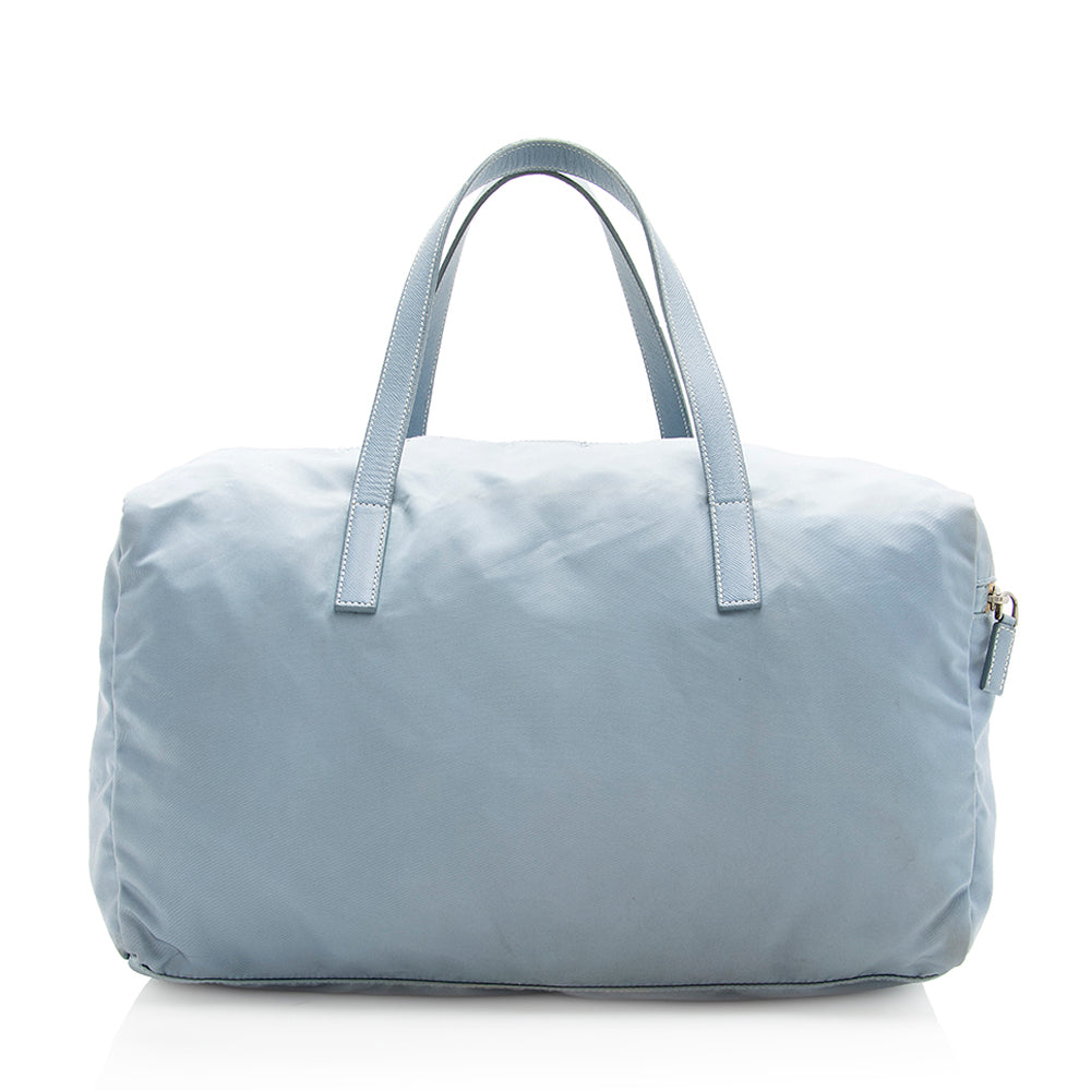 Prada Tessuto Vernice Duffle Bag Final Sale Shf Small Travel Bag