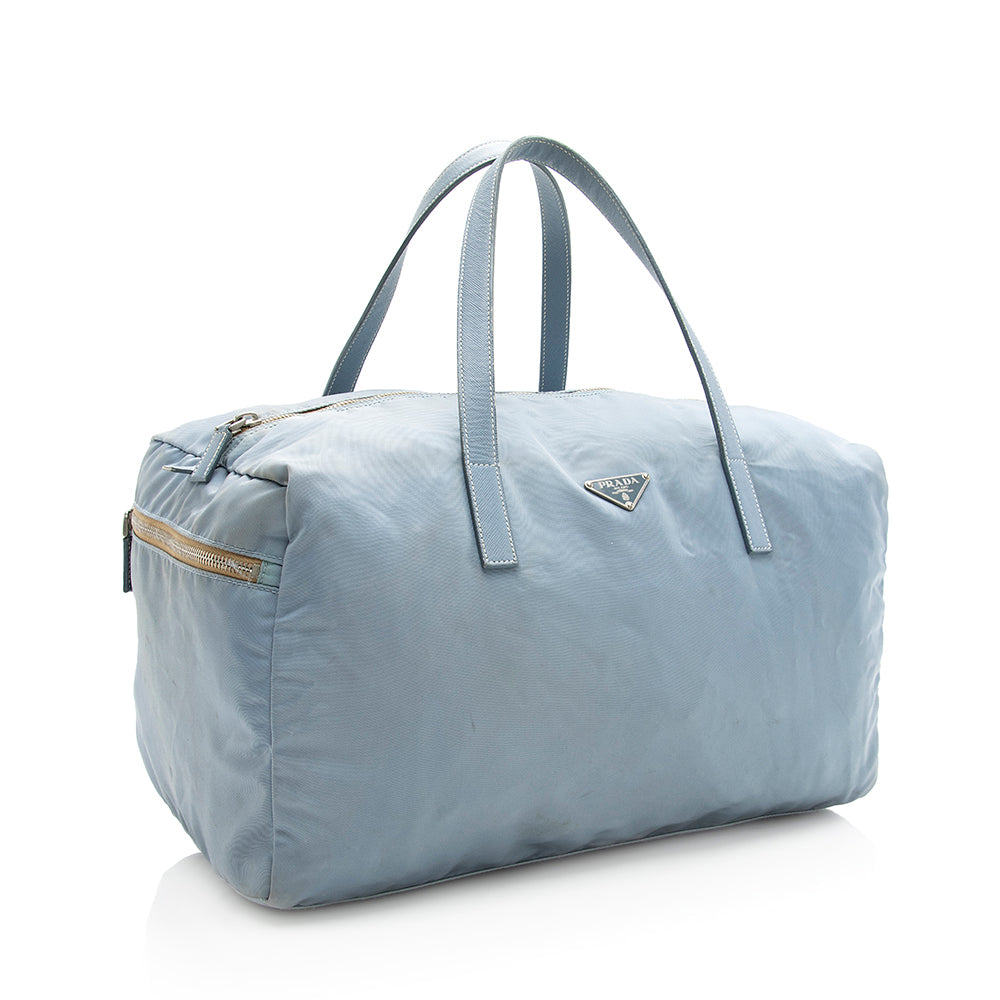 Prada Tessuto Vernice Duffle Bag Final Sale Shf Small Travel Bag