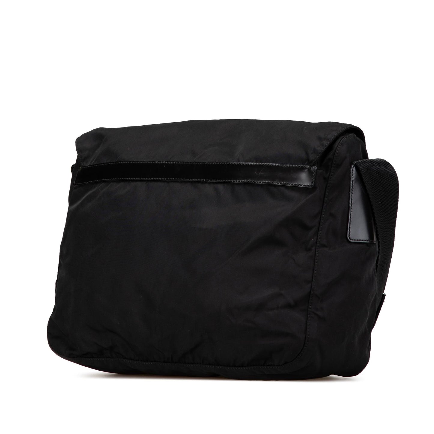 Prada Tessuto Double Buckle Messenger Bag Zip Crossbody Bag