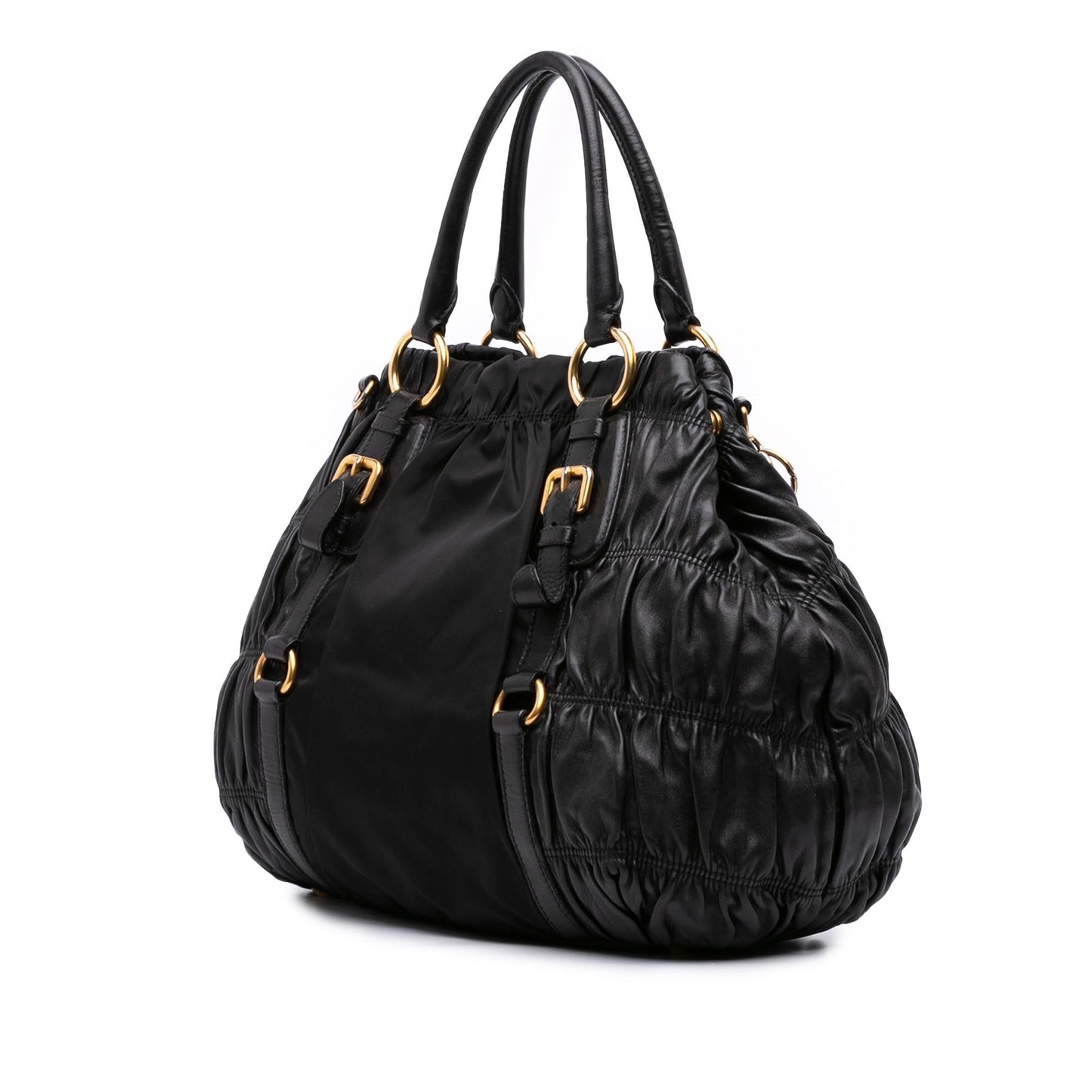 Prada Tessuto And Nappa Gaufre Satchel Satchel Bag