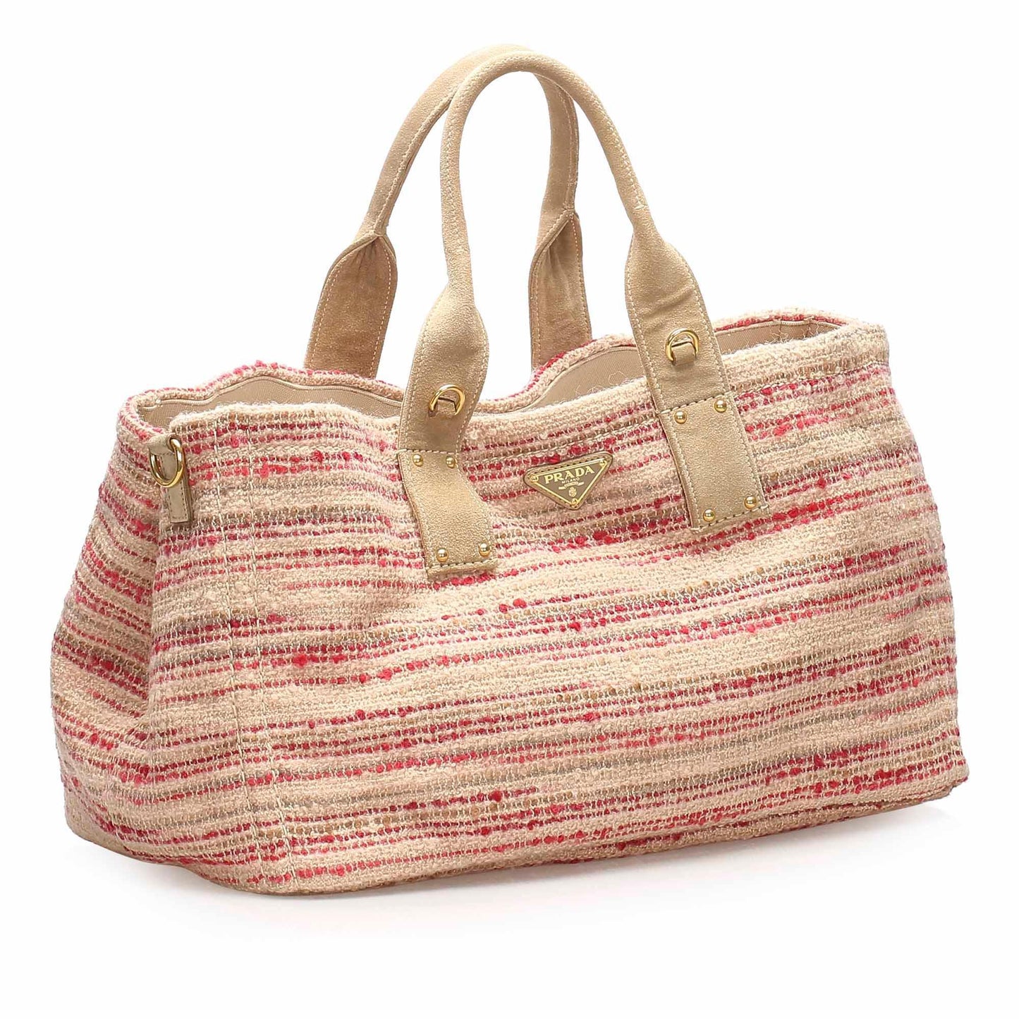 Prada Tweed Tote Bag