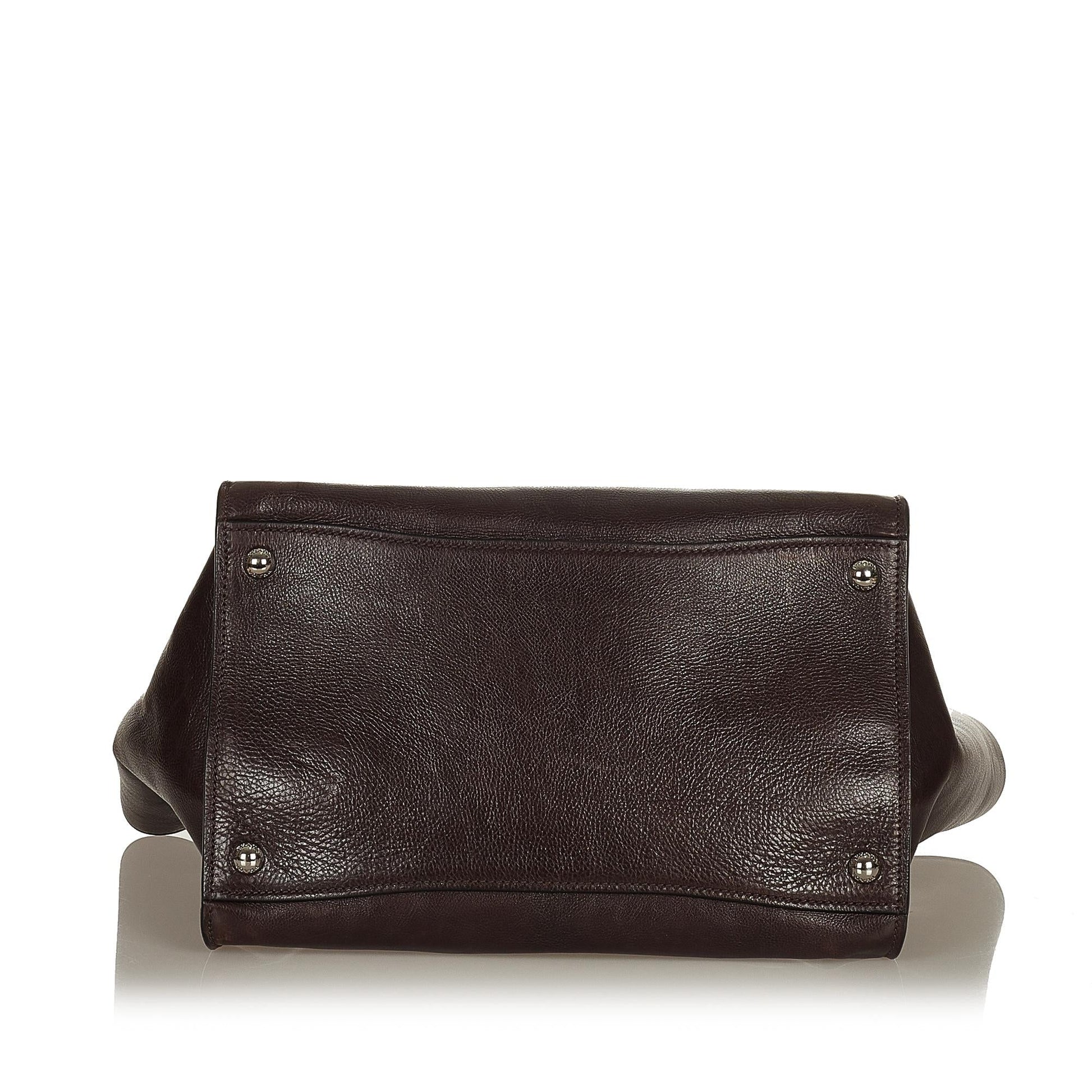 Prada Twin Pocket Satchel Shg Leather Satchel Bag