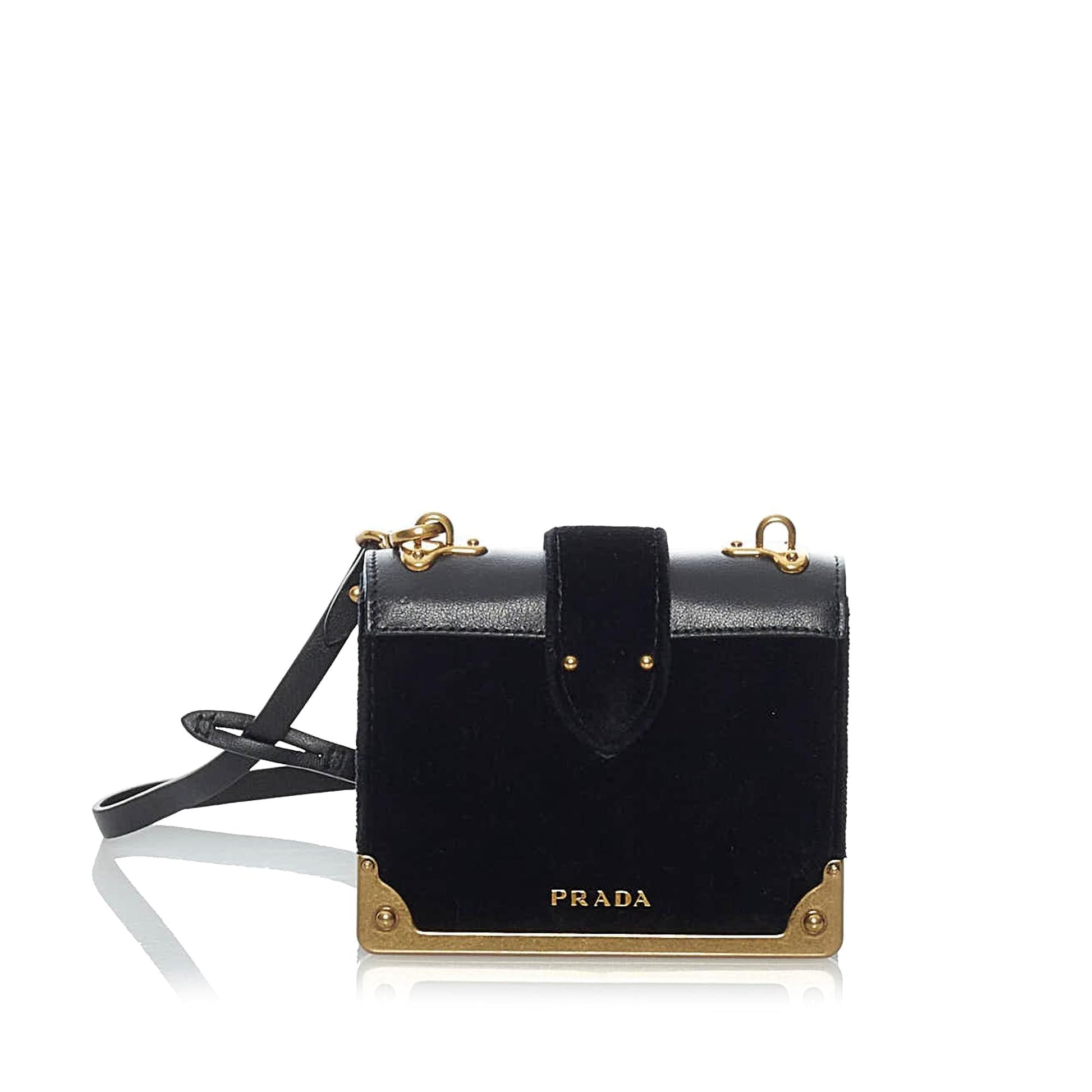 Prada Velluto Cahier Crossbody Bag Shg
