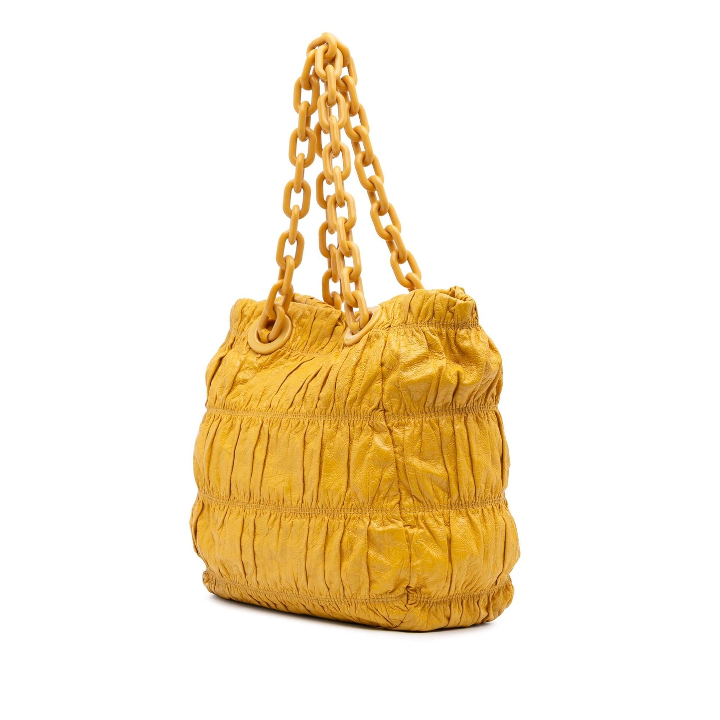 Prada Vernice Gaufre Tote Chain Tote Bag