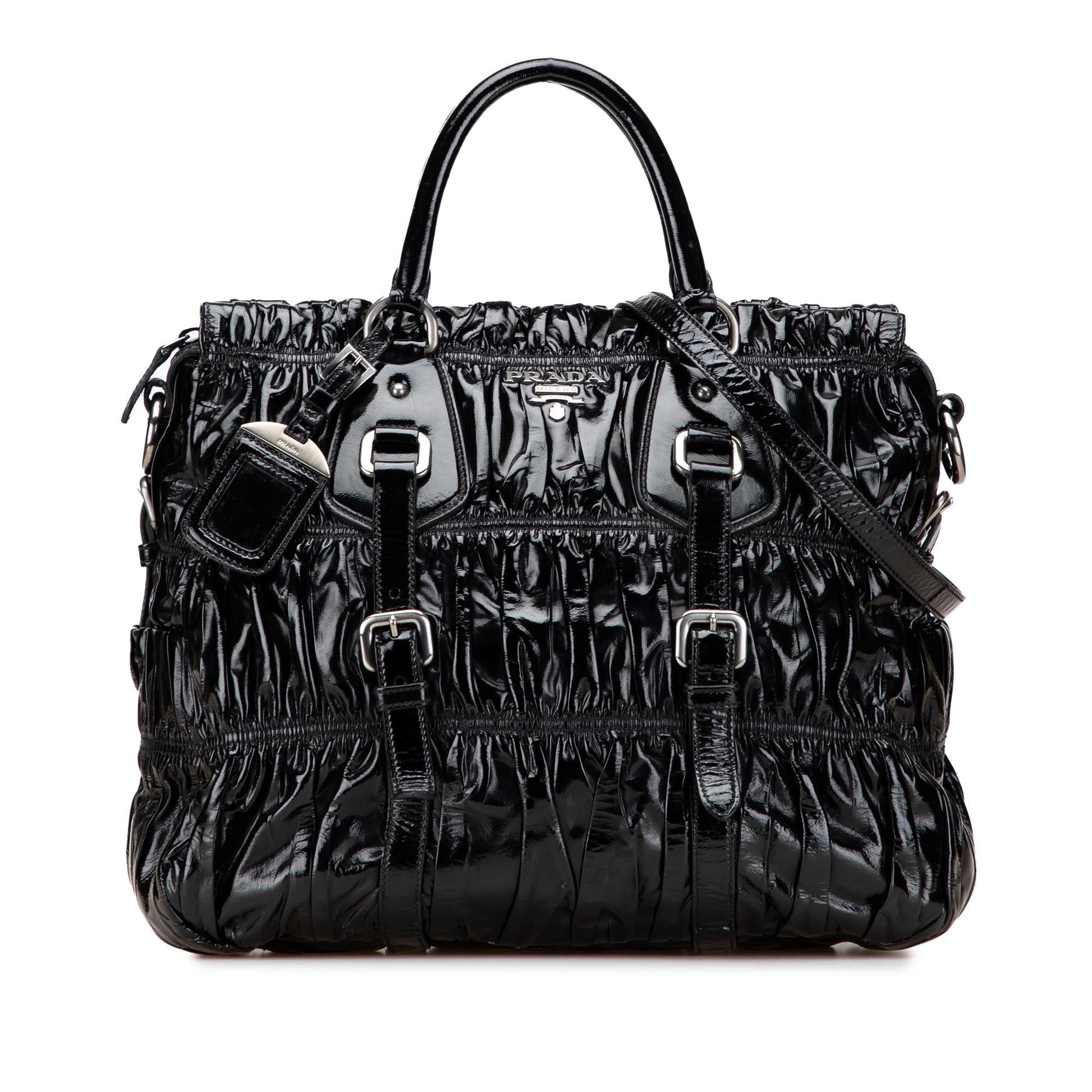 Prada Vernice Gaufre Satchel Satchel Bag