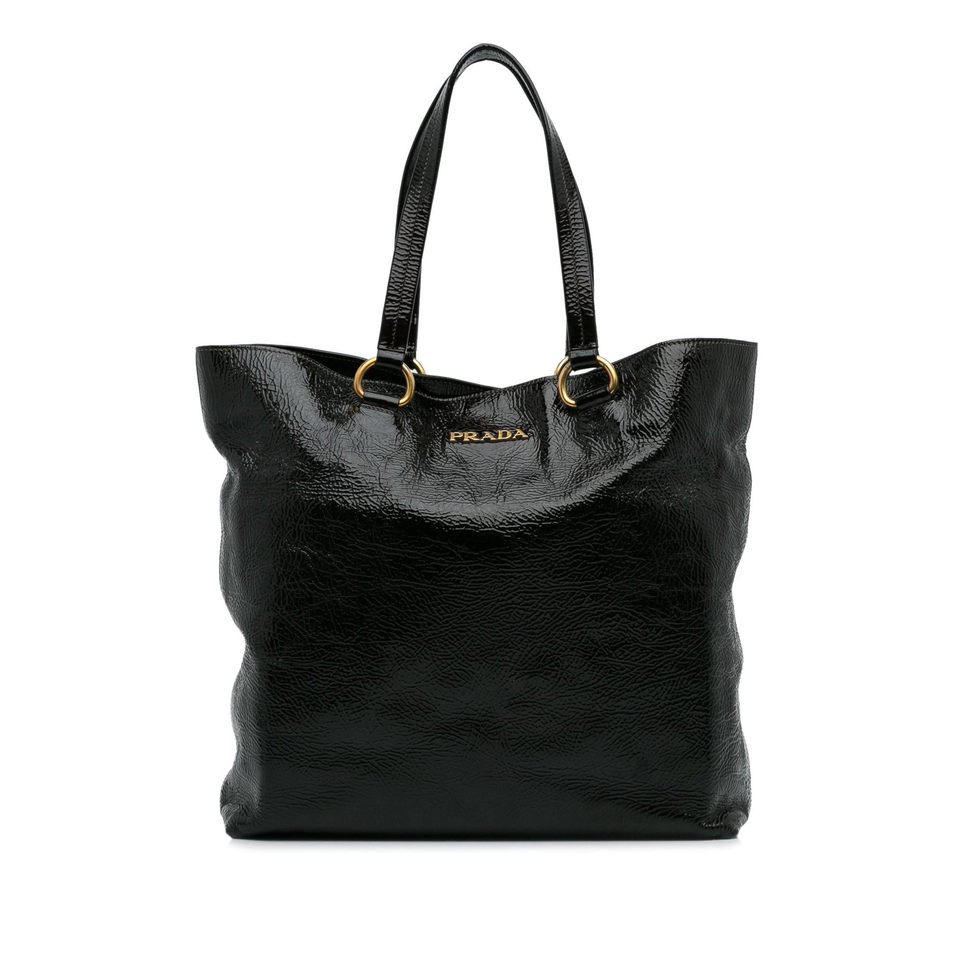 Prada Vernice Tote Bag Shg Q563Ze