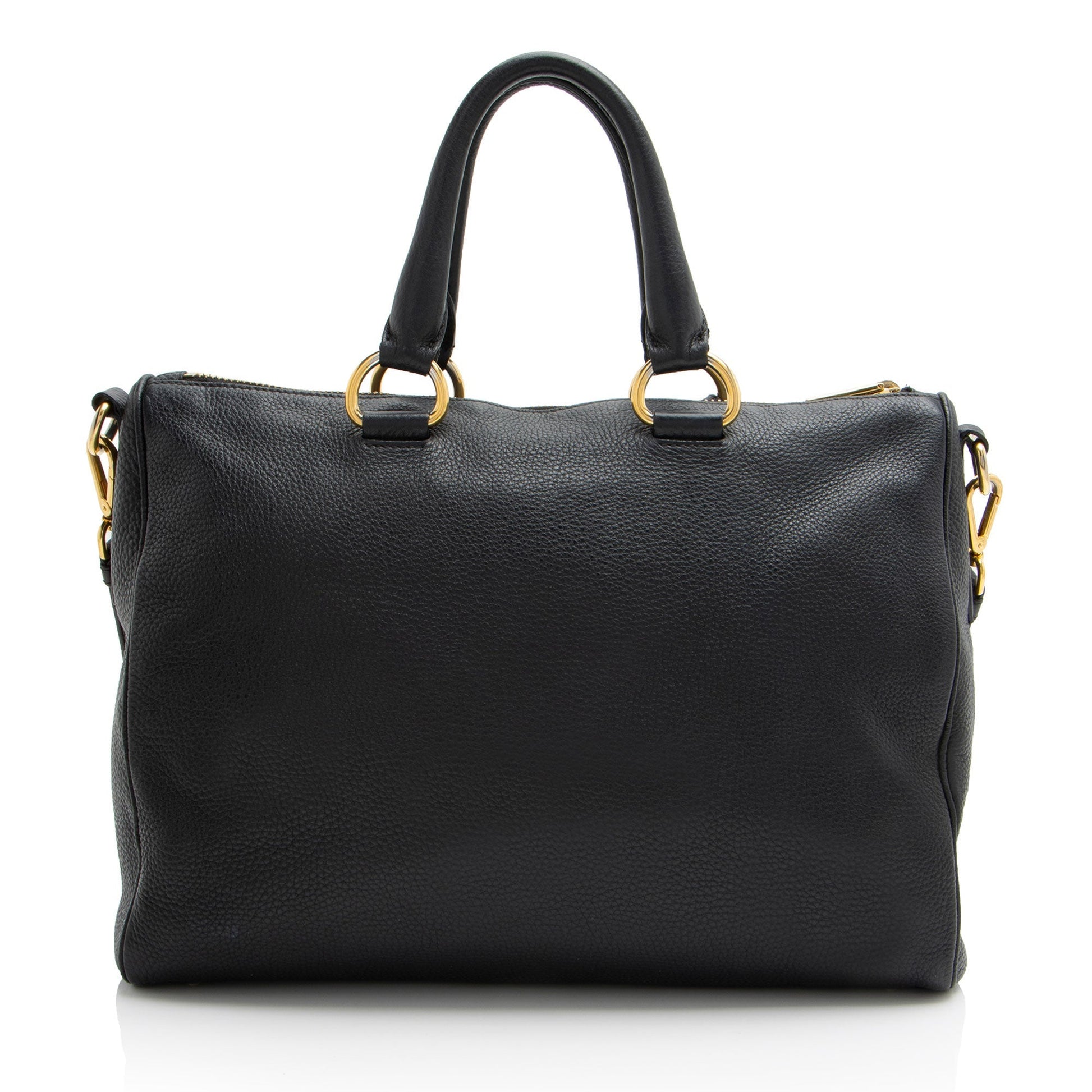 Prada Daino Bauletto Satchel Shf Lukaxy Vitello Satchel Bag